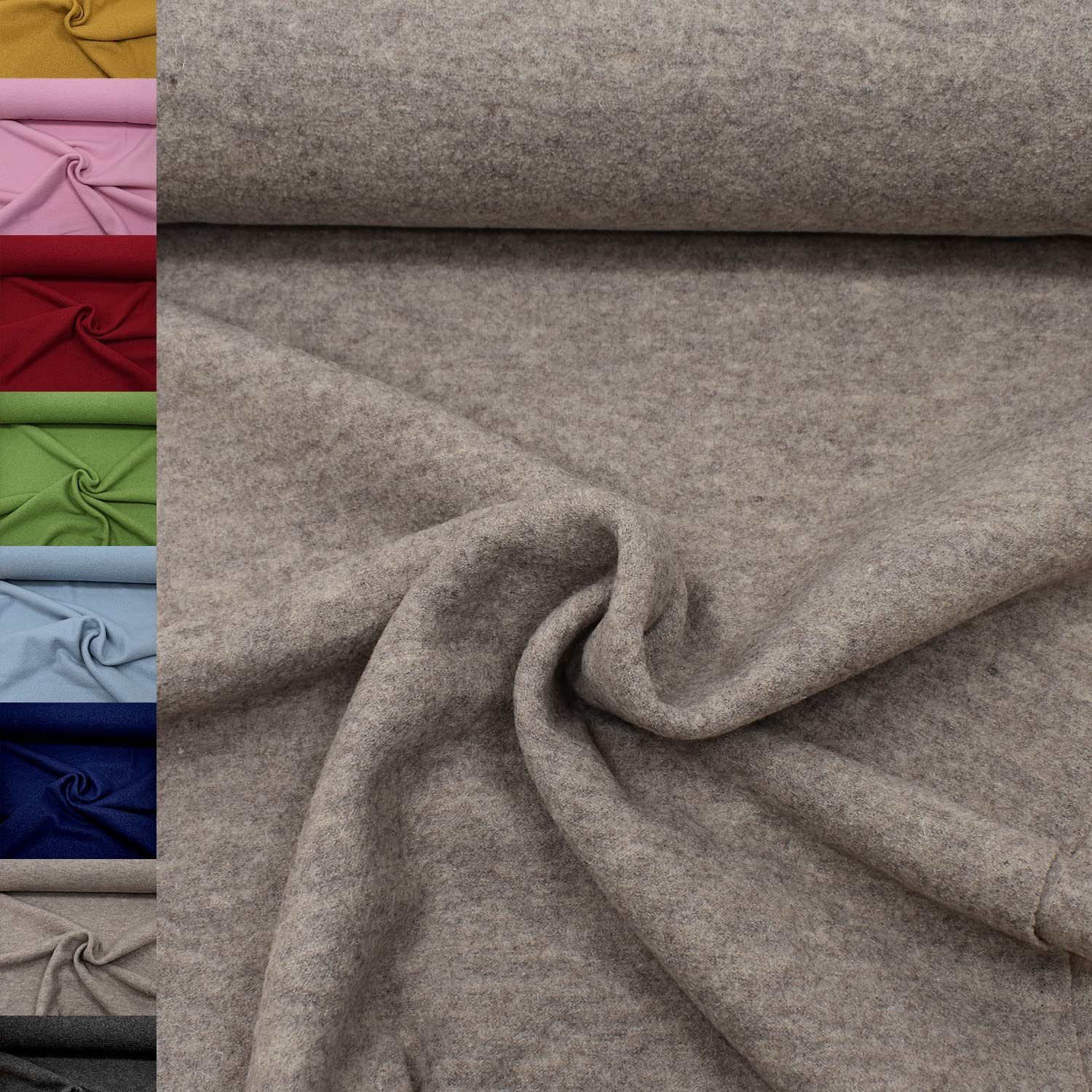 MAGAM-Stoffe Stoff "Walkloden", Wollstoff Walkstoff 100% reine Schurwolle ÖKO-TEX Meterware ab 50cm