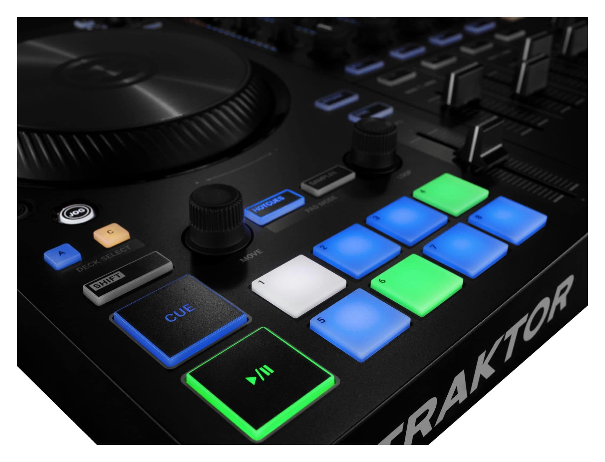 Traktor DJ Controller TRAKTOR KONTROL S3, inkl. Vollversion von TRAKTOR PRO 3 und Präzisions-Jog-Wheels (14 cm)