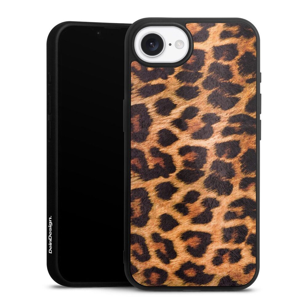 DeinDesign Handyhülle Leopard Fell Animalprint Leo Print, Apple iPhone 16e Gallery Case Glas Hülle