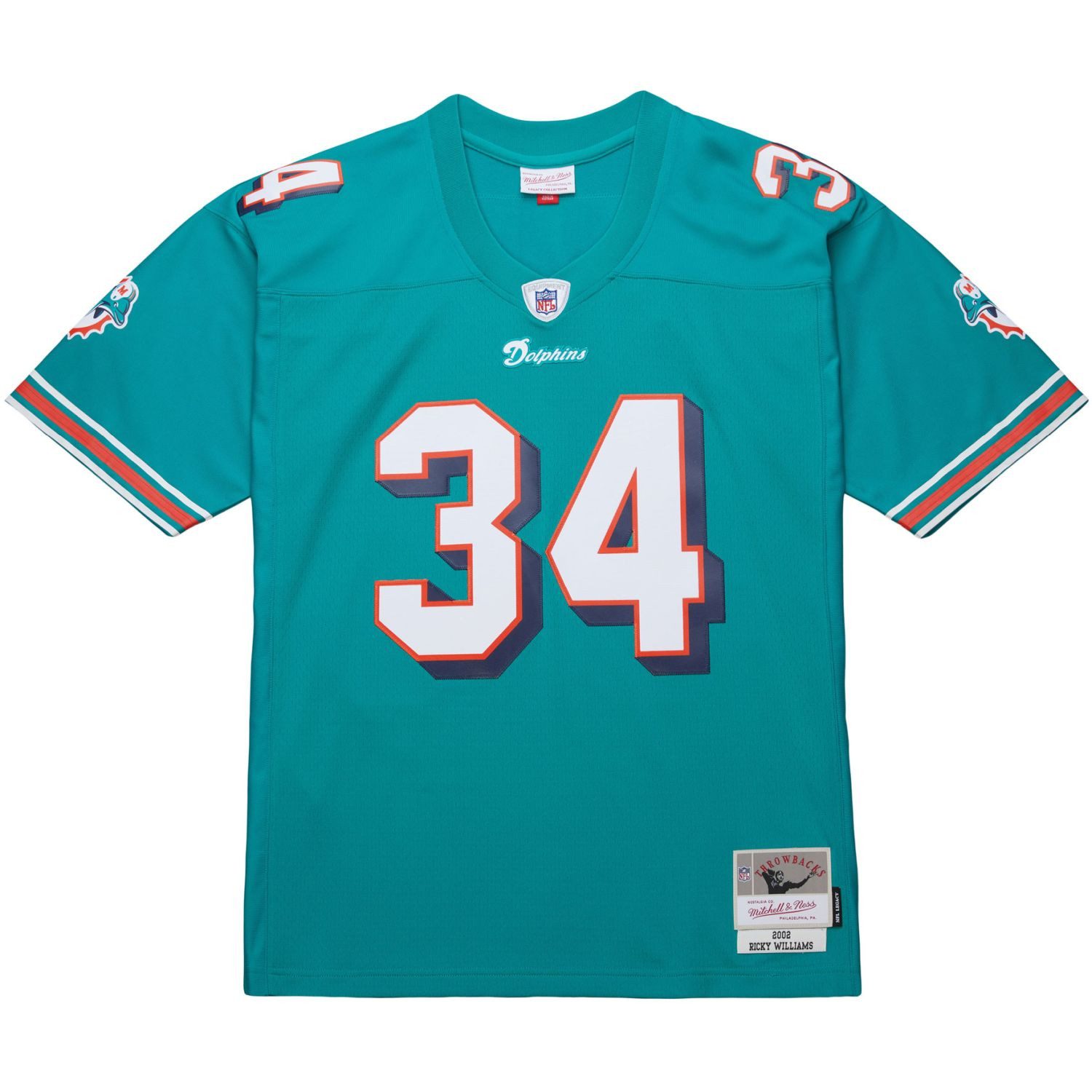 Mitchell & Ness Footballtrikot NFL Legacy Jersey Miami Dolphins 2002 Ricky Willi