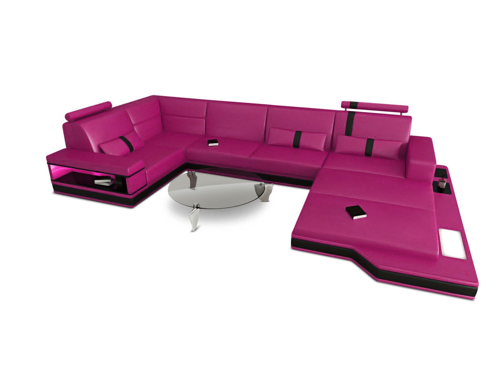 Sofa Dreams Wohnlandschaft Ledersofa Ledercouch Messana günstig online kaufen