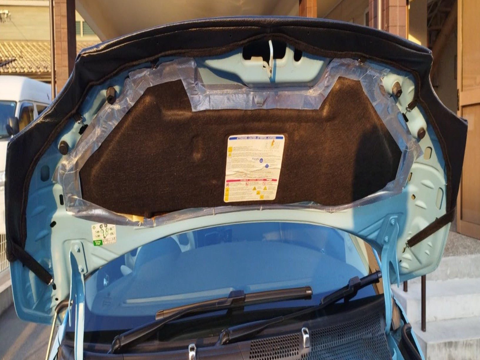 auto-bra Autoplane Steinschlagschutz kompatibel mit FIAT 500 2007 Haubenbra Bonnet Bra – Bild 3 von 3
