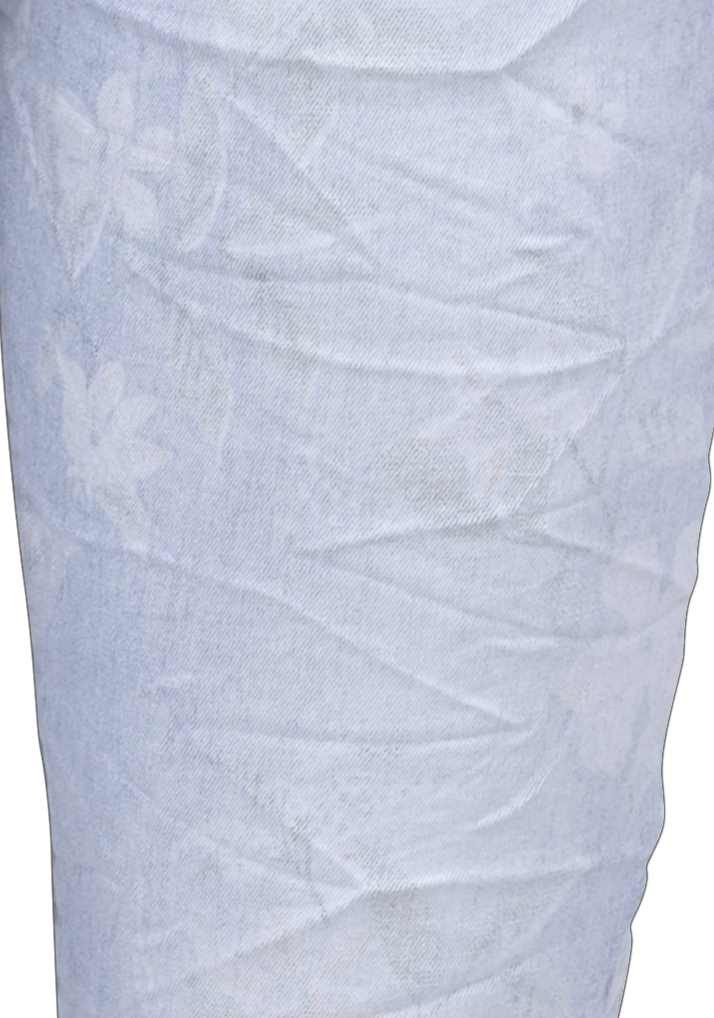 Jewelly Regular-fit-Jeans Capri Jeans im Crash-Look, günstig online kaufen