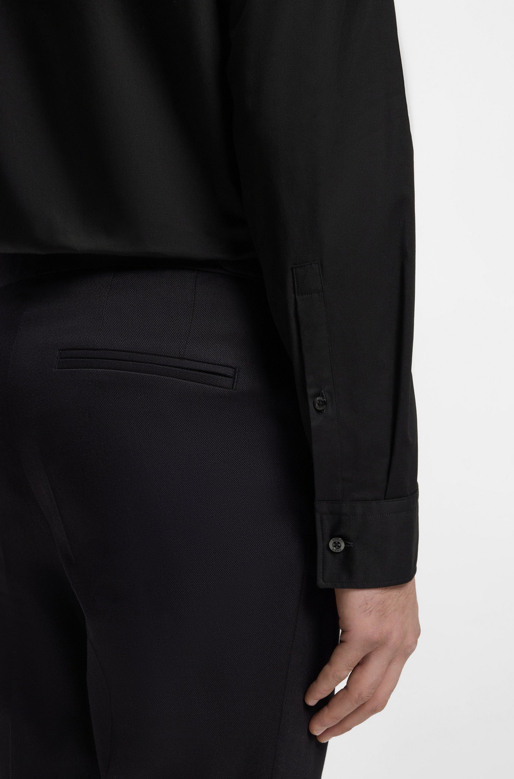 HUGO Businesshemd Ermo Kentkragen, Slim Fit, Baumwoll-Stretch