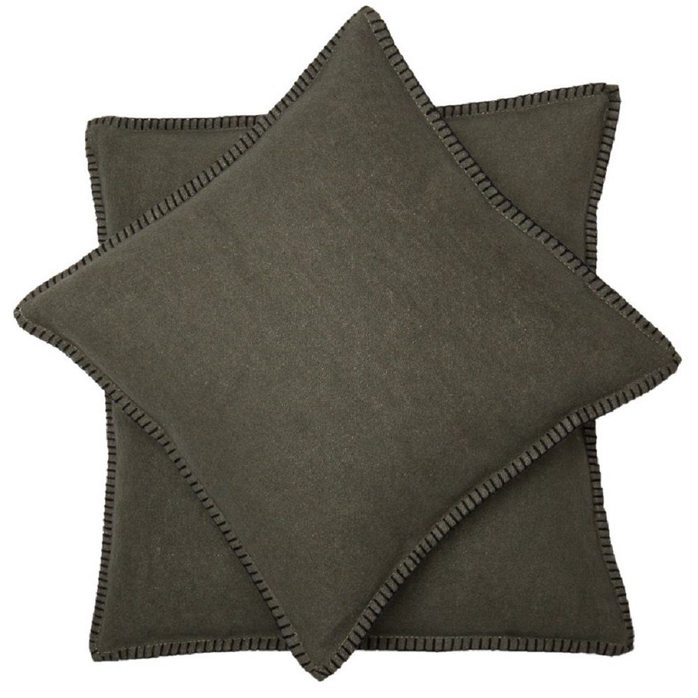 DAVID FUSSENEGGER Kissenbezug Kissenhülle Sylt 'Uni', Flanell günstig online kaufen