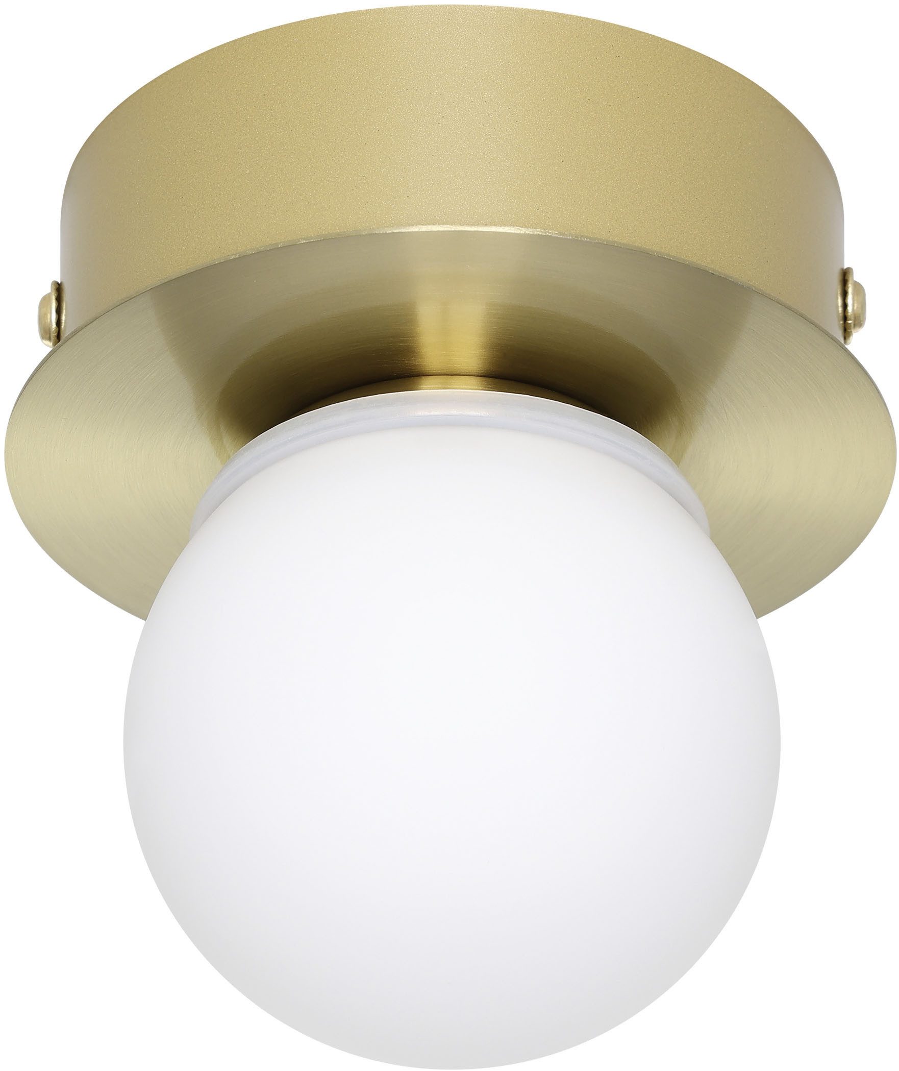 EGLO Deckenleuchte MOSIANO Wand- / Deckenlampe - Stahl - LED - 1X3,3W - IP44, LED fest integriert, Warmweiß, Wohzimmerlampe, Esszimmerlampe, Flur, Schlafzimmer, H11,5 x Ø11 cm
