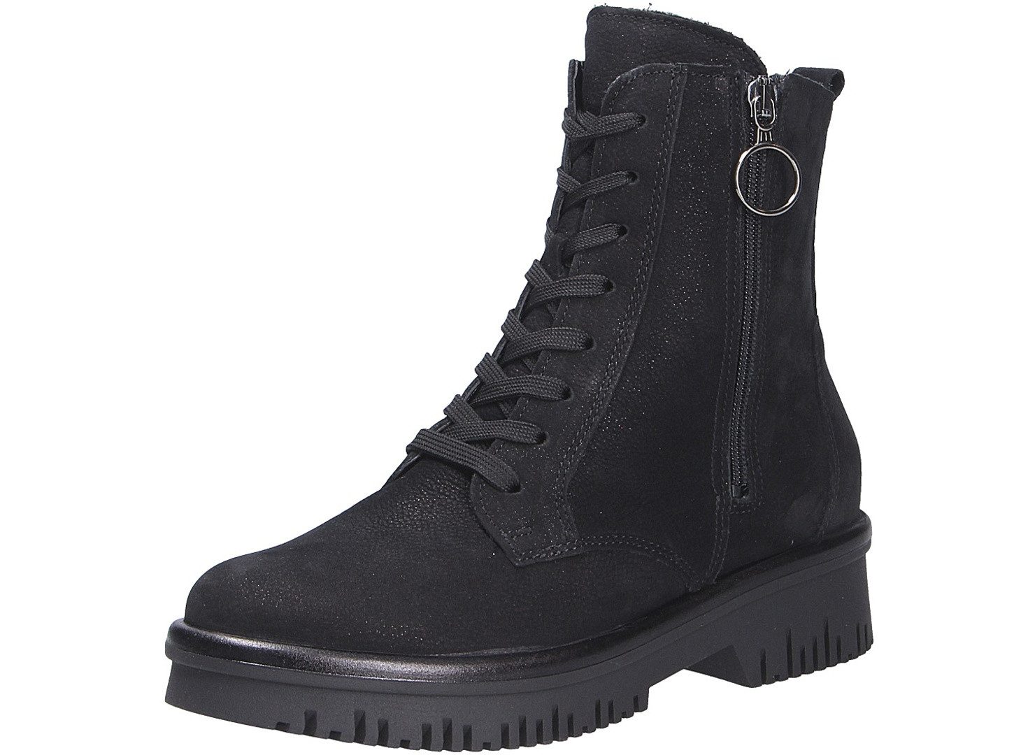 Waldläufer Damen Stiefelette H-ALEA schwarz Größe Schnürstiefel