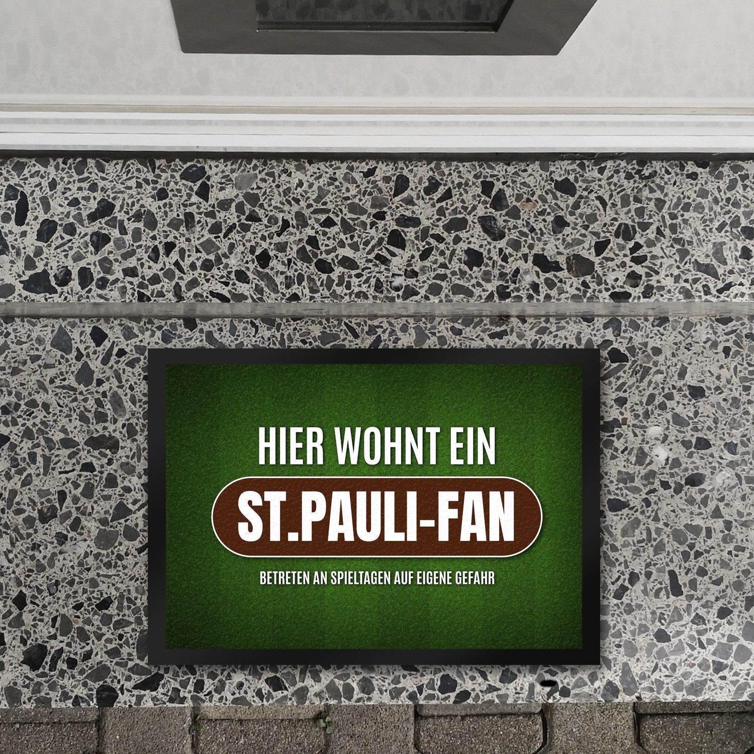 speecheese Fußmatte Hier wohnt ein St.Pauli günstig online kaufen
