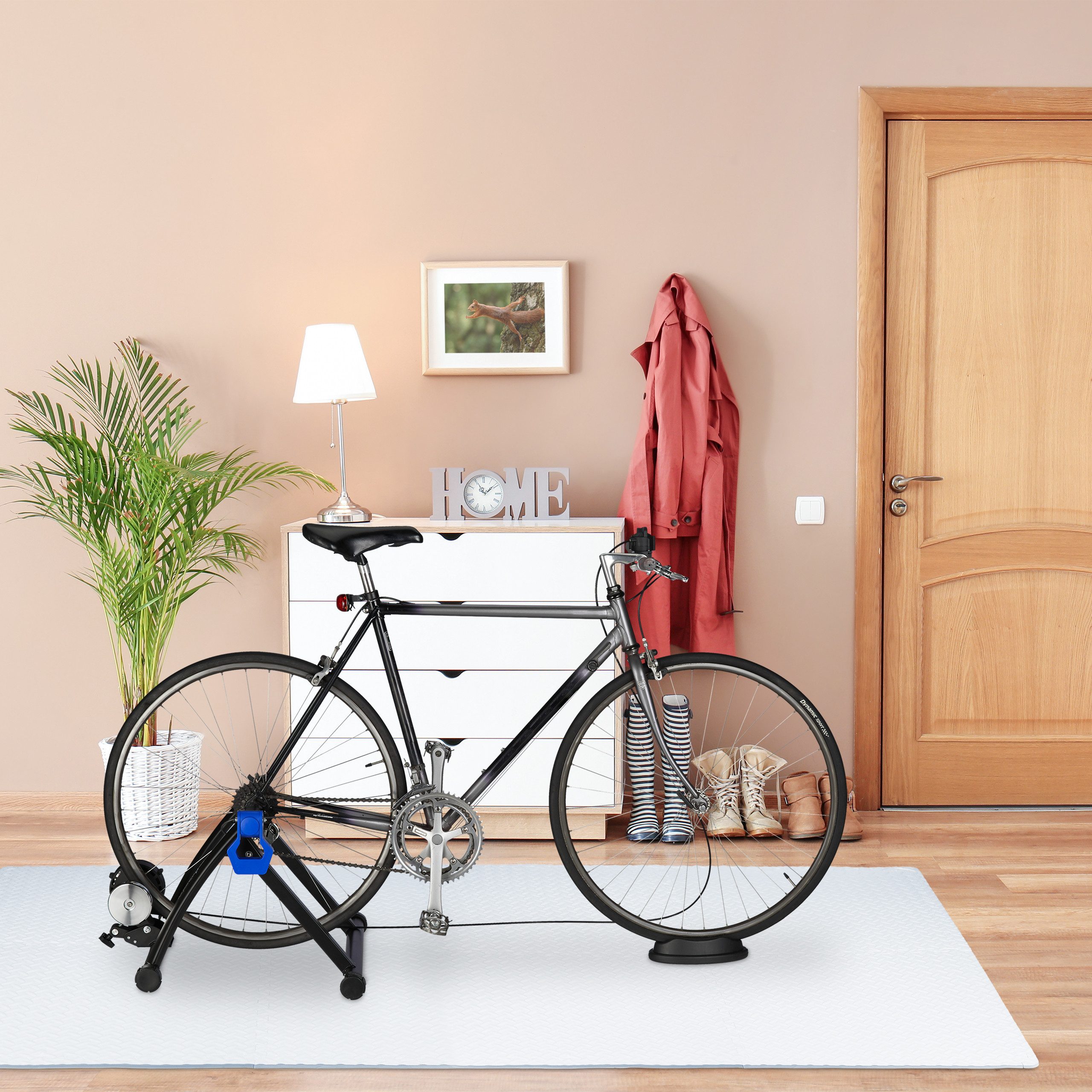 relaxdays Bodenschutzmatte Weiße Bodenschutzmatte im 8er Set