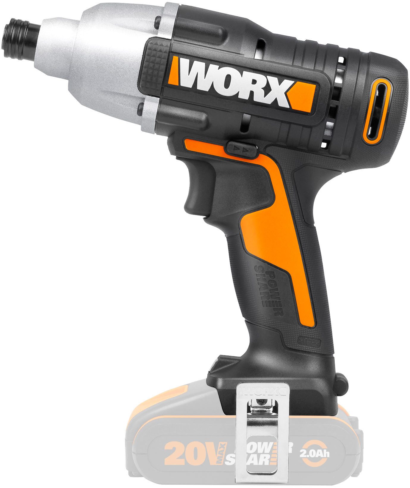 Worx Akku-Schlagschrauber WX291.9, 2600 U/min, 170 Nm, mit LED-Licht, ohne Akku & Ladegerät
