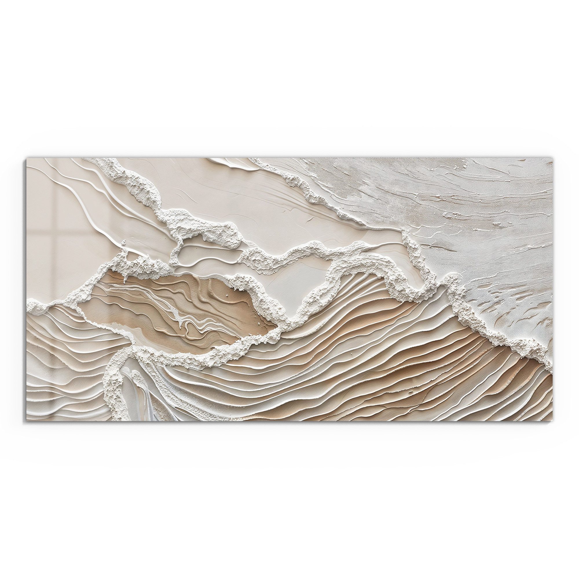 DEQORI Glasbild 'Sandwellenzauber', 'Sandwellenzauber', Glas Wandbild Bild günstig online kaufen