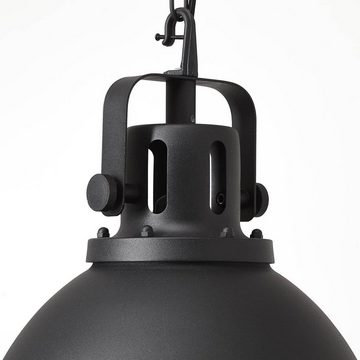 Brilliant Pendelleuchte Jesper, Lampe Jesper Pendelleuchte 38cm Glas schwarz 1x A60, E27, 60W, geeig