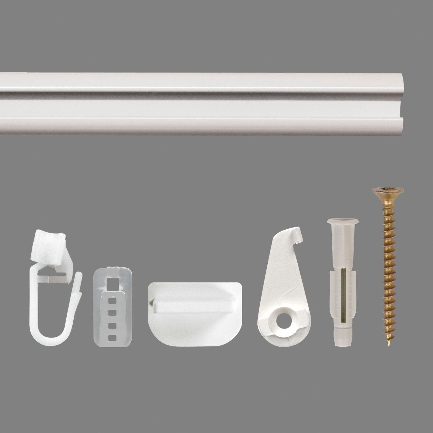 Good Life Vorhangschiene Avana, 1-läufig, Fixmaß, verschraubt, Aluminium, K günstig online kaufen