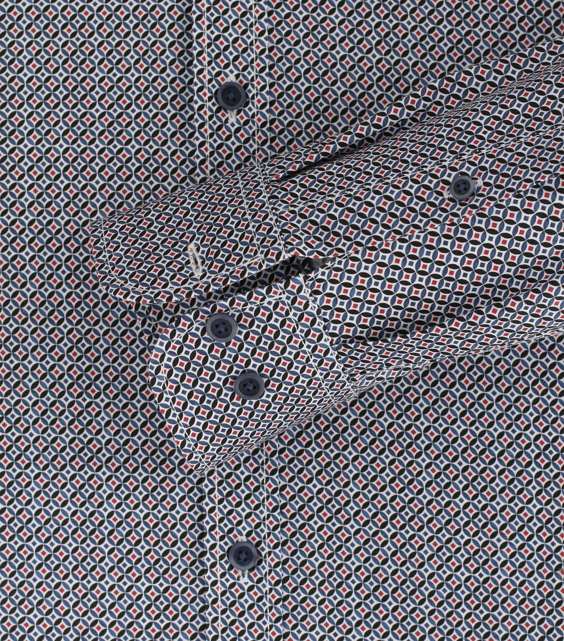 CASAMODA Langarmhemd CASAMODA Freizeithemd "Green"-Kollektion Print