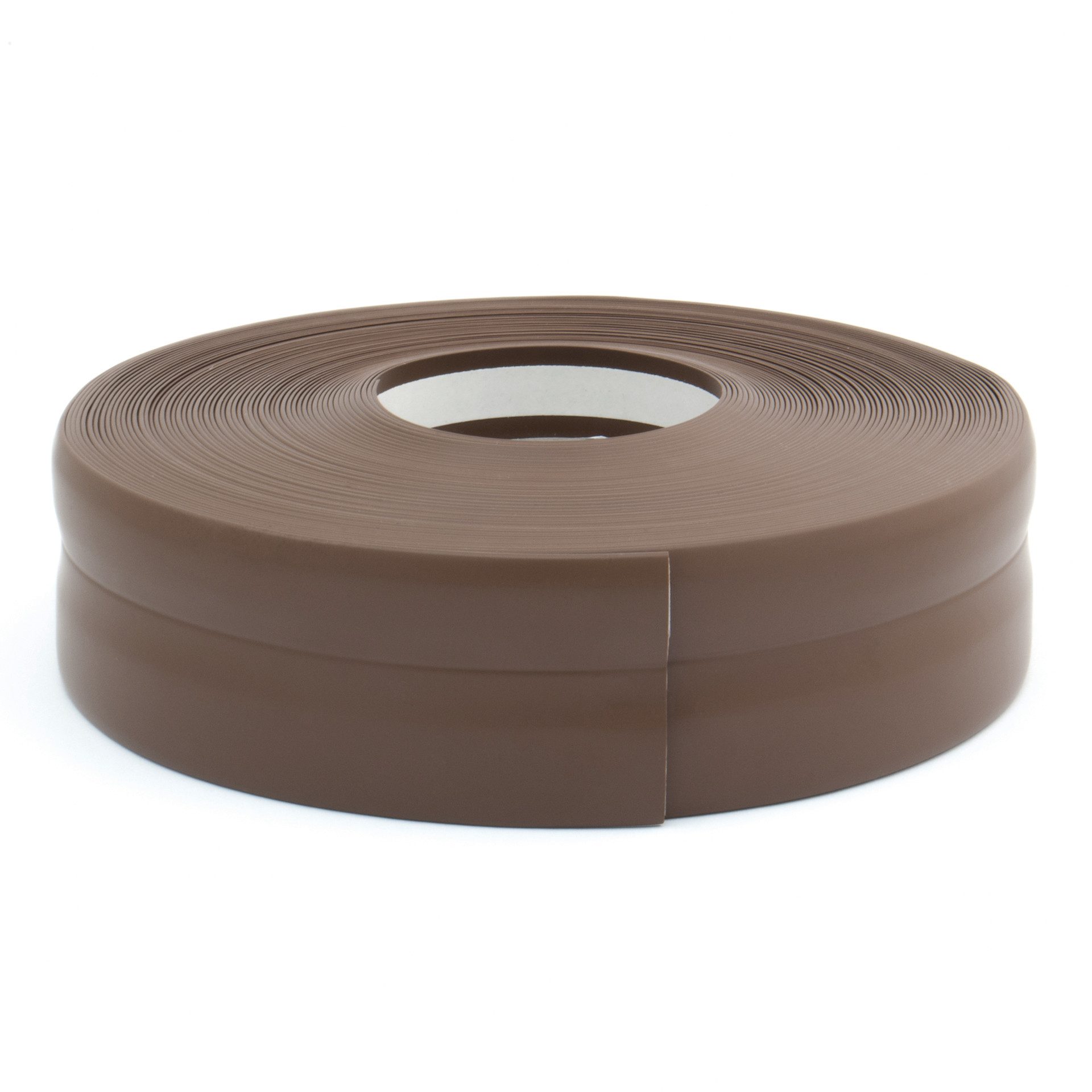 DQ-PP Sockelleiste DQ-PP WEICHSOCKELLEISTE 5m, 32x23mm, selbstklebend, Gummileiste, PVC, Sockelleiste, Abschlussleiste, Bodenleiste, Winkelprofil