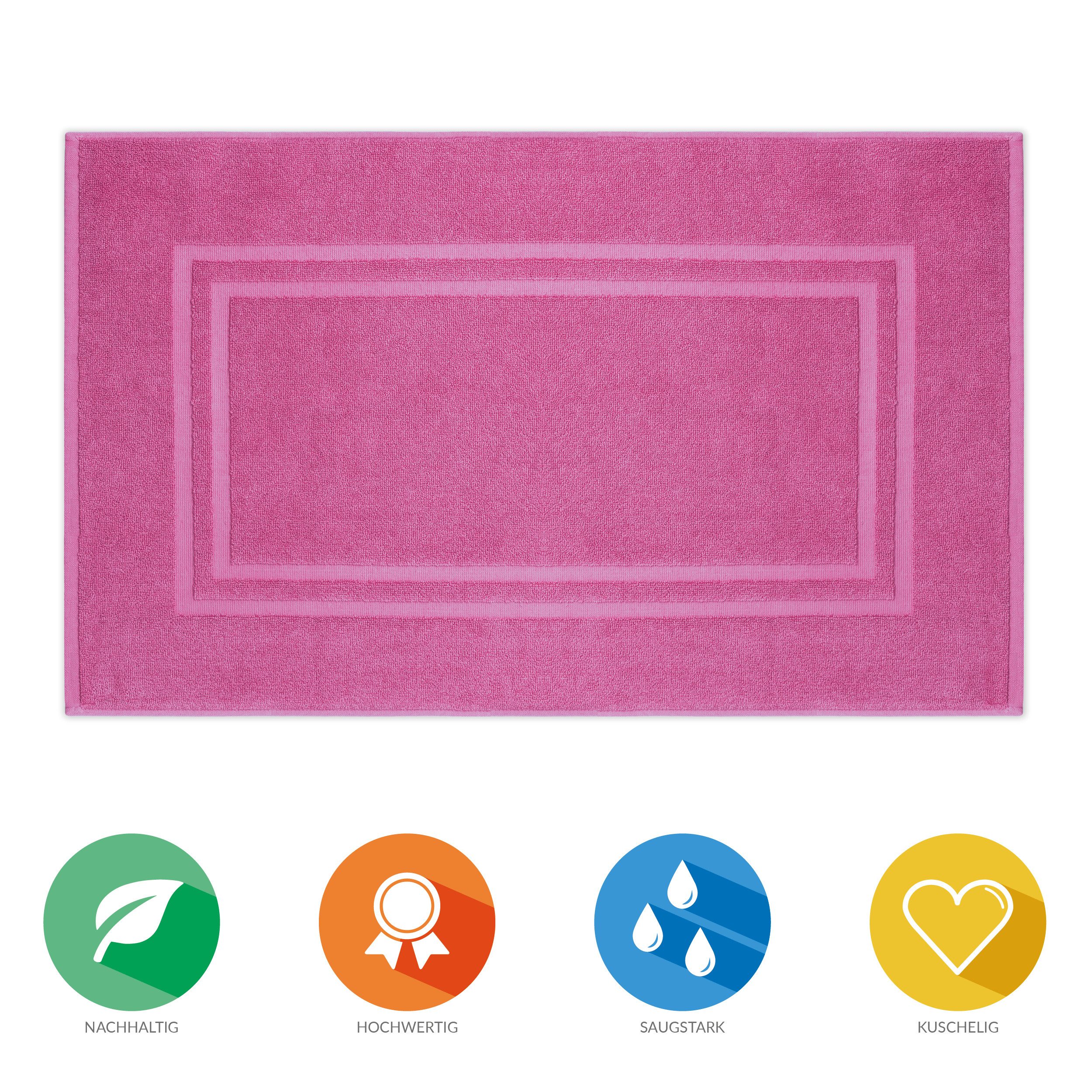 Lavea Badematte Bali Badvorleger Duschvorleger 50x80cm, Höhe 20 mm, Walkfro günstig online kaufen