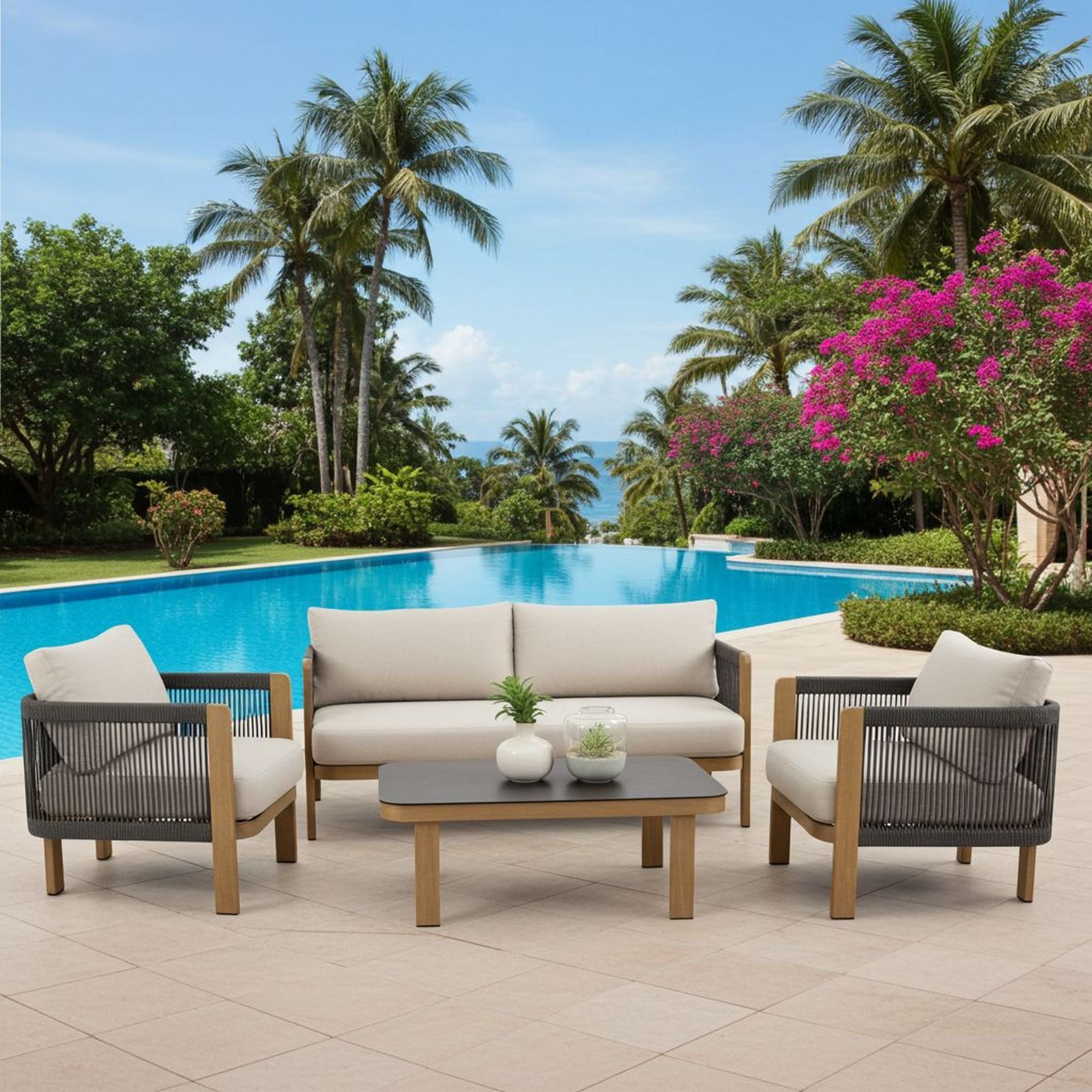 Lesli Living Gartenlounge-Set Lesli Living Lounge-Set SORA