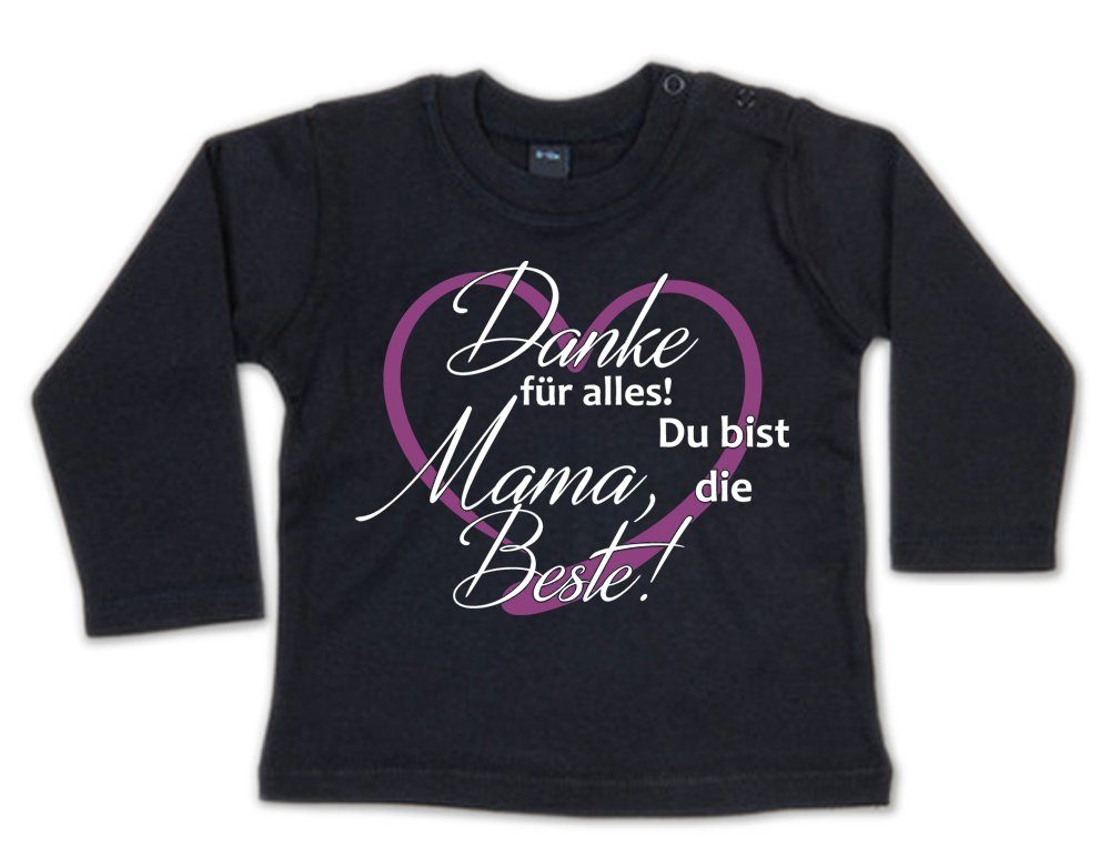 Baby jedem Baby bist Spruch mit Sprüche, / Geschenk Print / Longsleeve Aufdruck, zu Danke Sweater, für mit Geschenk Beste! Longsleeve Du G-graphics Mama, Anlass, die Muttertag T, zum alles!