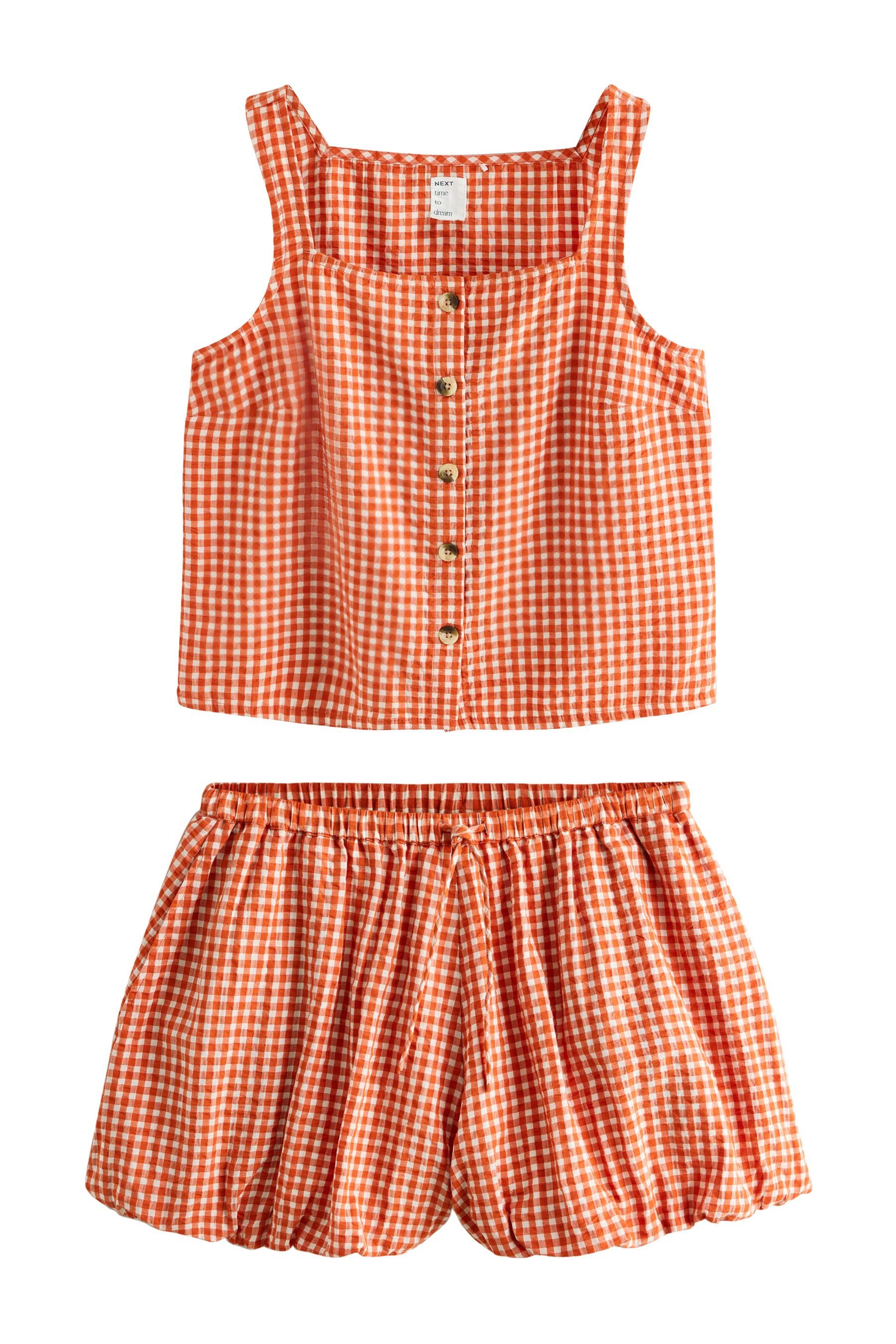 Pyjama Kurzer Schlafanzug mit Pludershorts