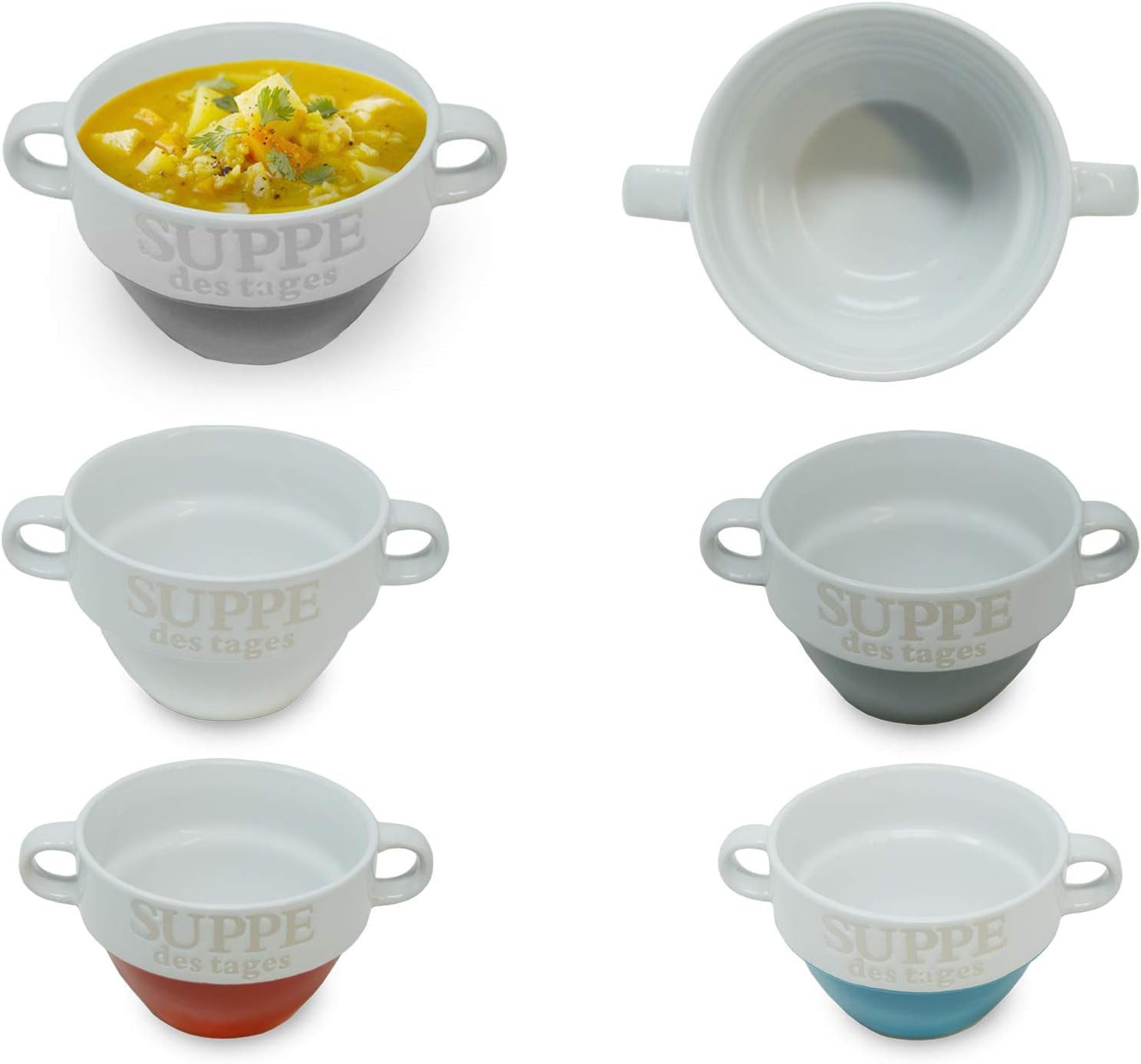 Riyashop Haushaltshobel Suppentasse Suppenschüssel Schüssel Suppenterrine L günstig online kaufen