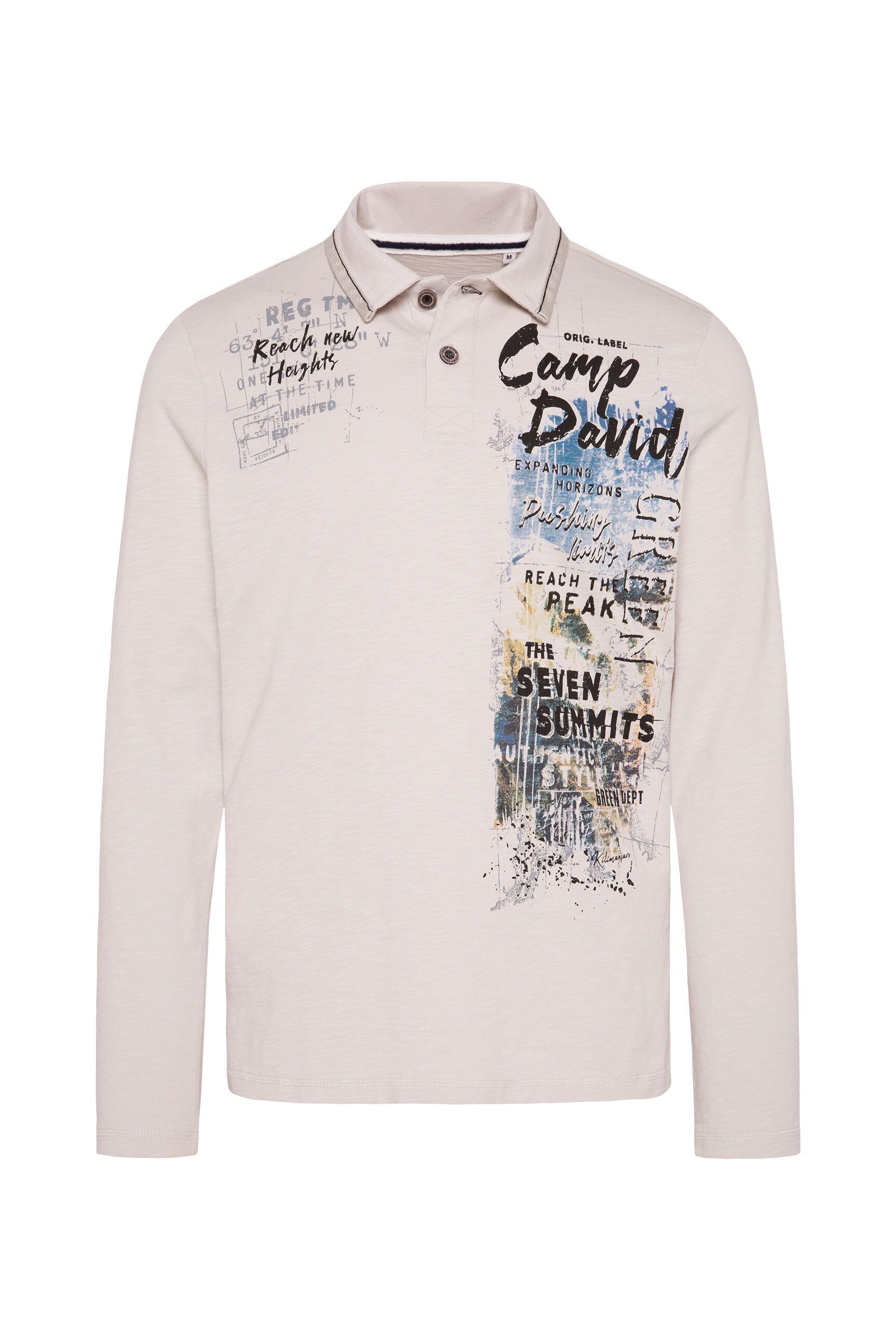 CAMP DAVID Poloshirt mit Seitenschlitze günstig online kaufen
