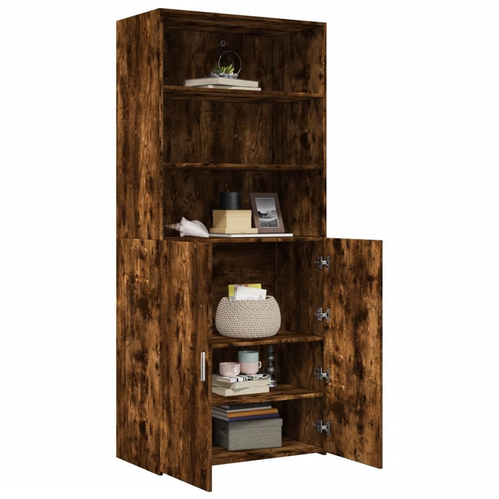 vidaXL Highboard Highboard Räuchereiche 80x42,5x185 cm günstig online kaufen