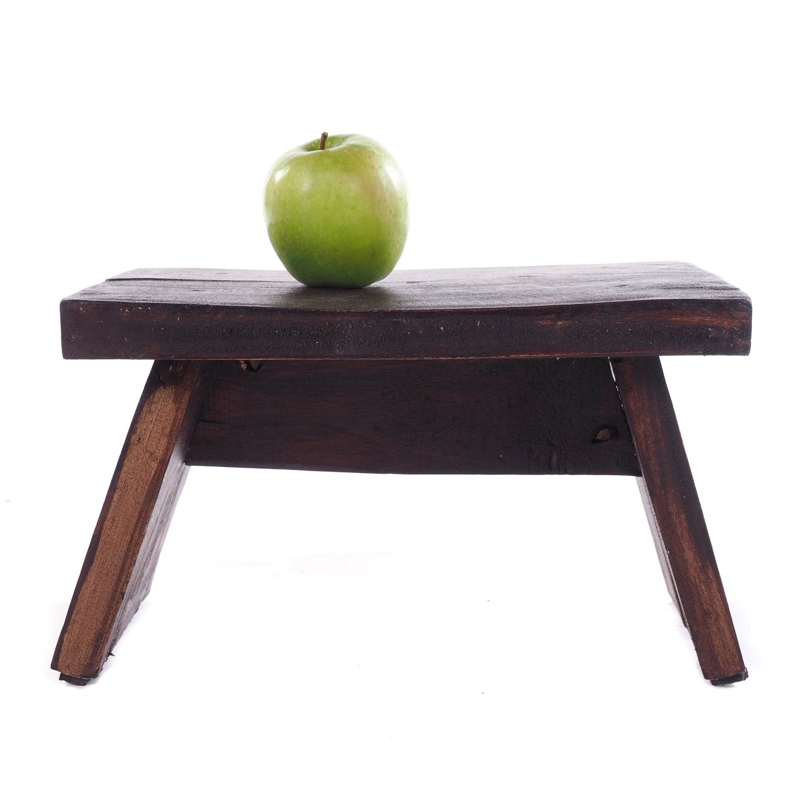 DESIGN DELIGHTS Hocker NOSTALGISCHER FUßHOCKER "SCHEMEL", Altholz massiv, Holzhocker, 03 d