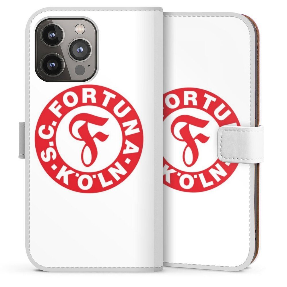 DeinDesign Handyhülle Köln SC Fortuna Köln Fanartikel Logo Fußball  Offizielles Lizenzprodukt, Apple iPhone 14 Pro Max Hülle Handy Flip Case  Wallet Cover