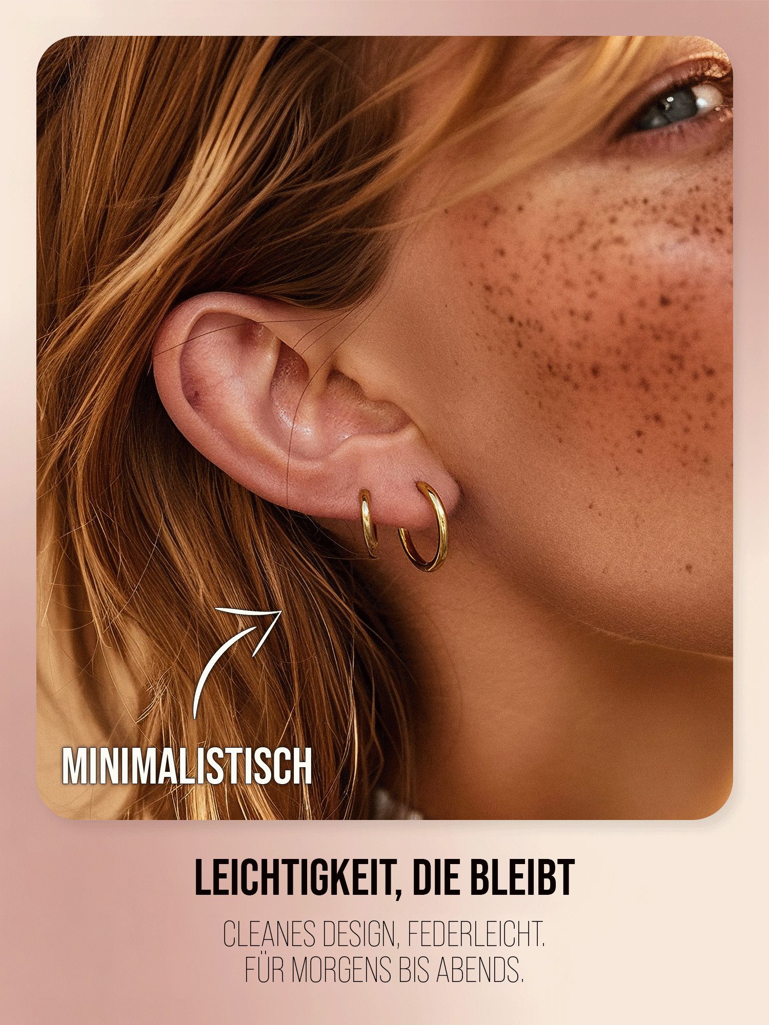 THIORA Creolen-Set Damen-Creolen „Aruba“ aus Edelstahl, 14/18/22 mm, 316L Edelstahl, wasserfest, hypoallergen & nickelfrei, poliert