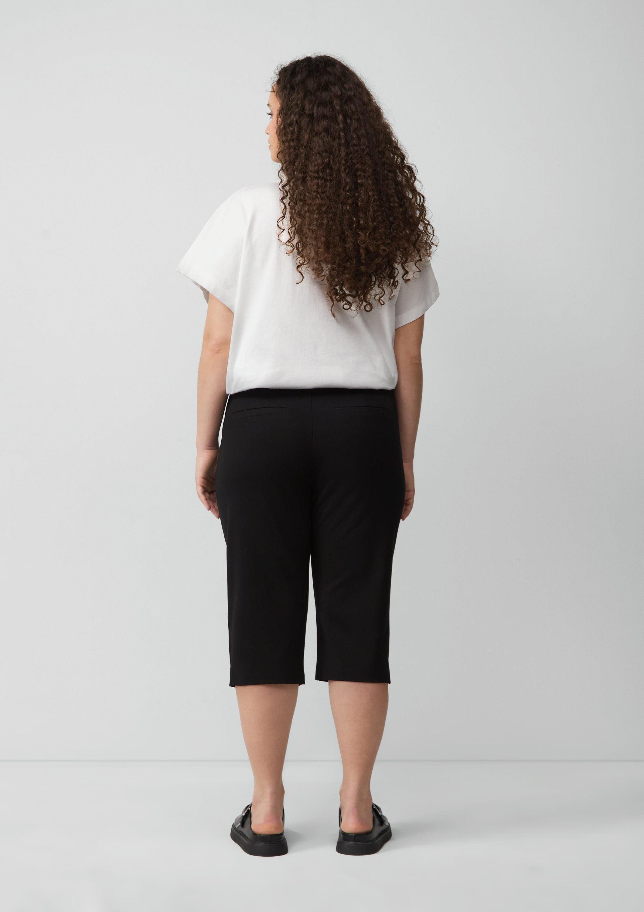 QS Shorts Hose Capri-Hose aus Interlockjersey