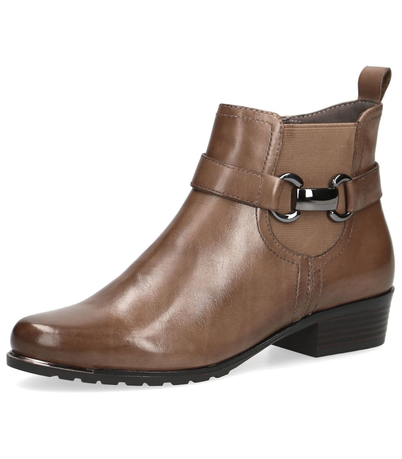 Caprice Stiefelette Leder Stiefelette Taupe