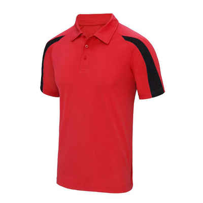 Just Cool Trainingsshirt Just Cool Herren Fitness Polo Shirt Fitness Funktionsshirt Sporthemd