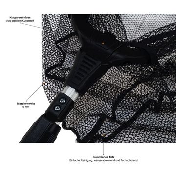Zite Angelkescher Gummiert & Teleskopisch 160cm mit Maßband Tasche