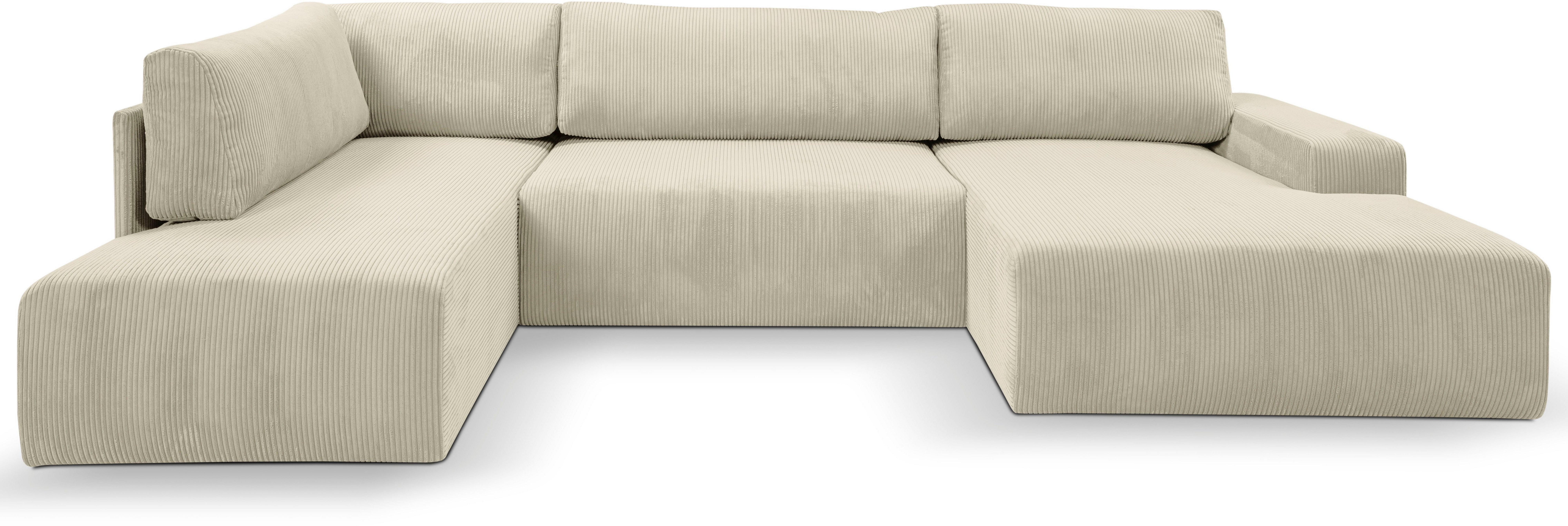 WERK2 Wohnlandschaft Rotterdam-U, U-Form, in kuschelweichem Cord oder Breit günstig online kaufen