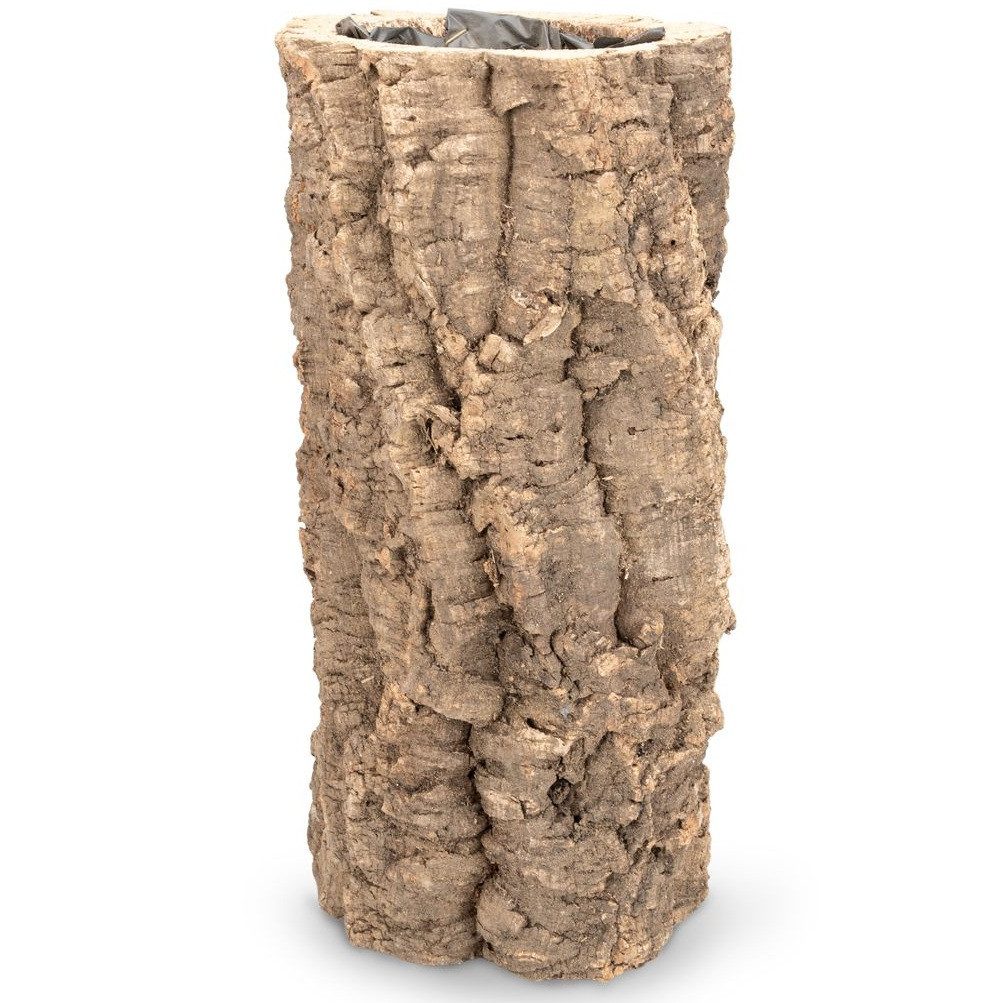 NaDeco Bastelnaturmaterial Blumentopf groß aus Kork, Höhe 35cm, Ø 15-20cm Blumenübertopf