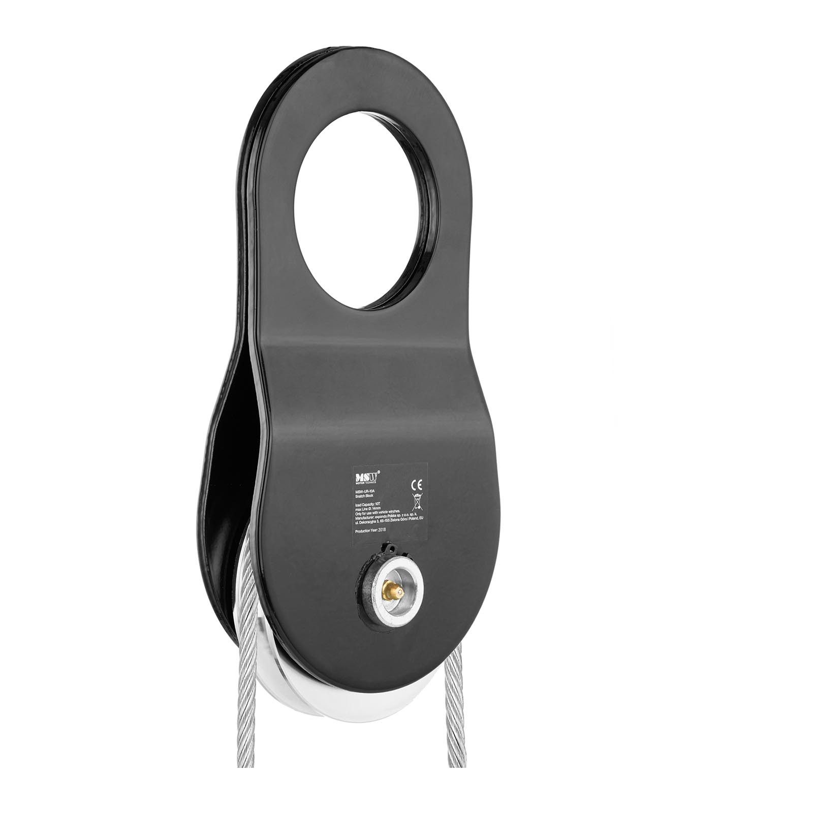 MSW Umlenkrolle 10 t für Seilwinde Seildurchmesser 1 - 14 mm Seilrolle Forstseilwinde, verschiedene Produktvarianten