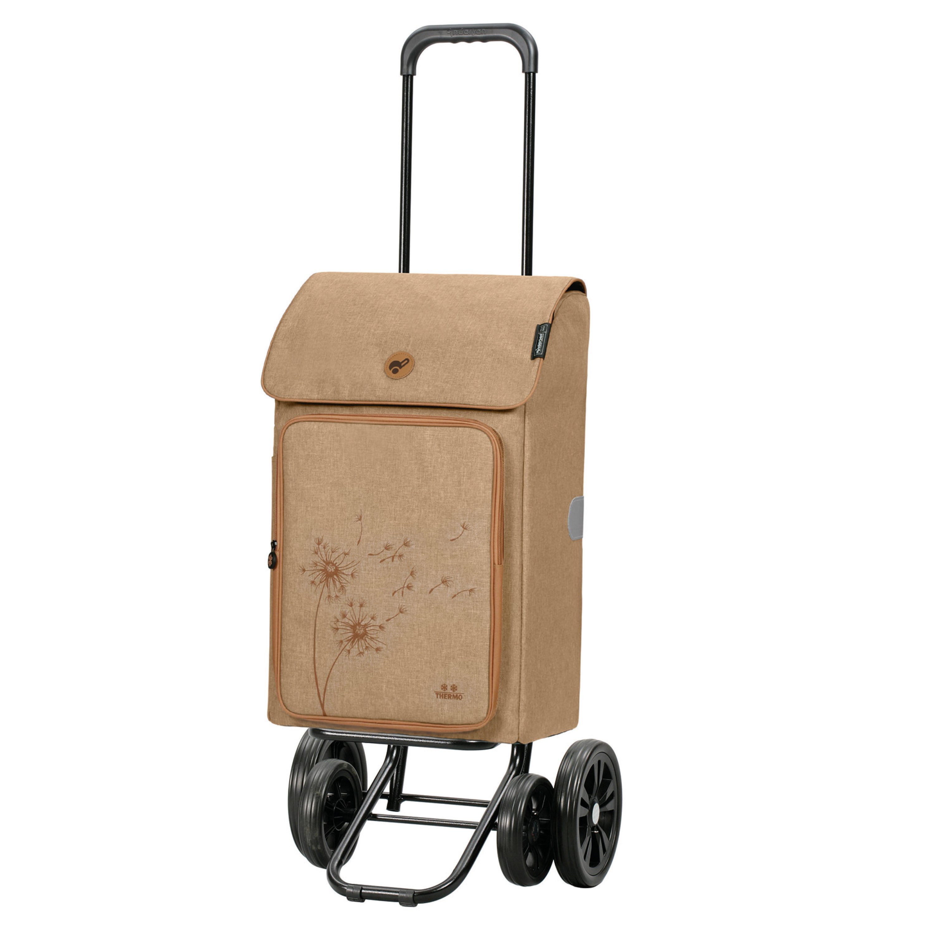 ANDERSEN Einkaufstrolley Royal Shopper – 45 L, Klappbar, Mit Thermo-Fach, Alu-Gestell, Schwarz