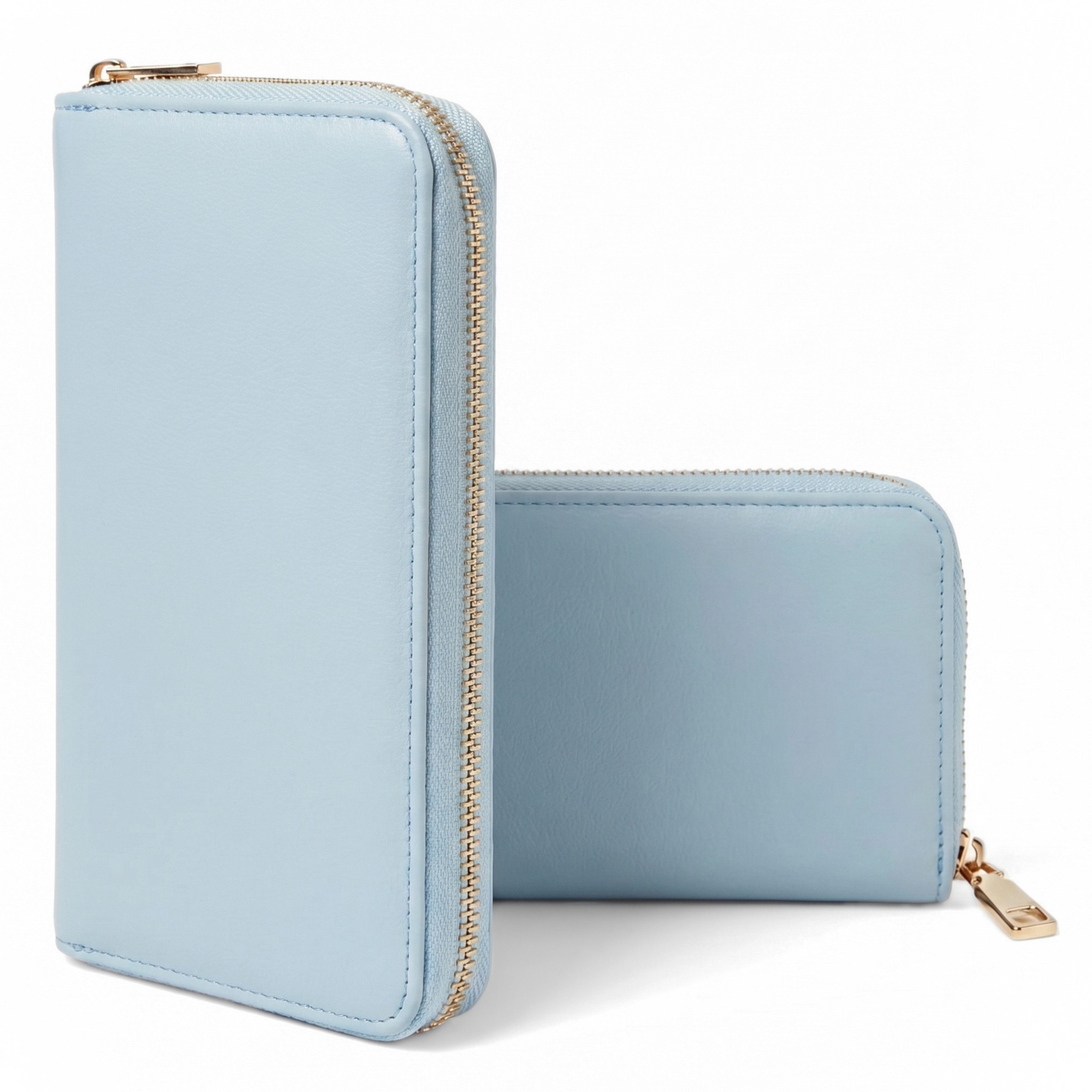 MillyMilk Geldbörse PURA Clutch Damen Groß Leder Optik Portemonnaie - Geldbeutel, Geldbeutel in Premium Leder-Optik mit Handyfach & 16 Karten