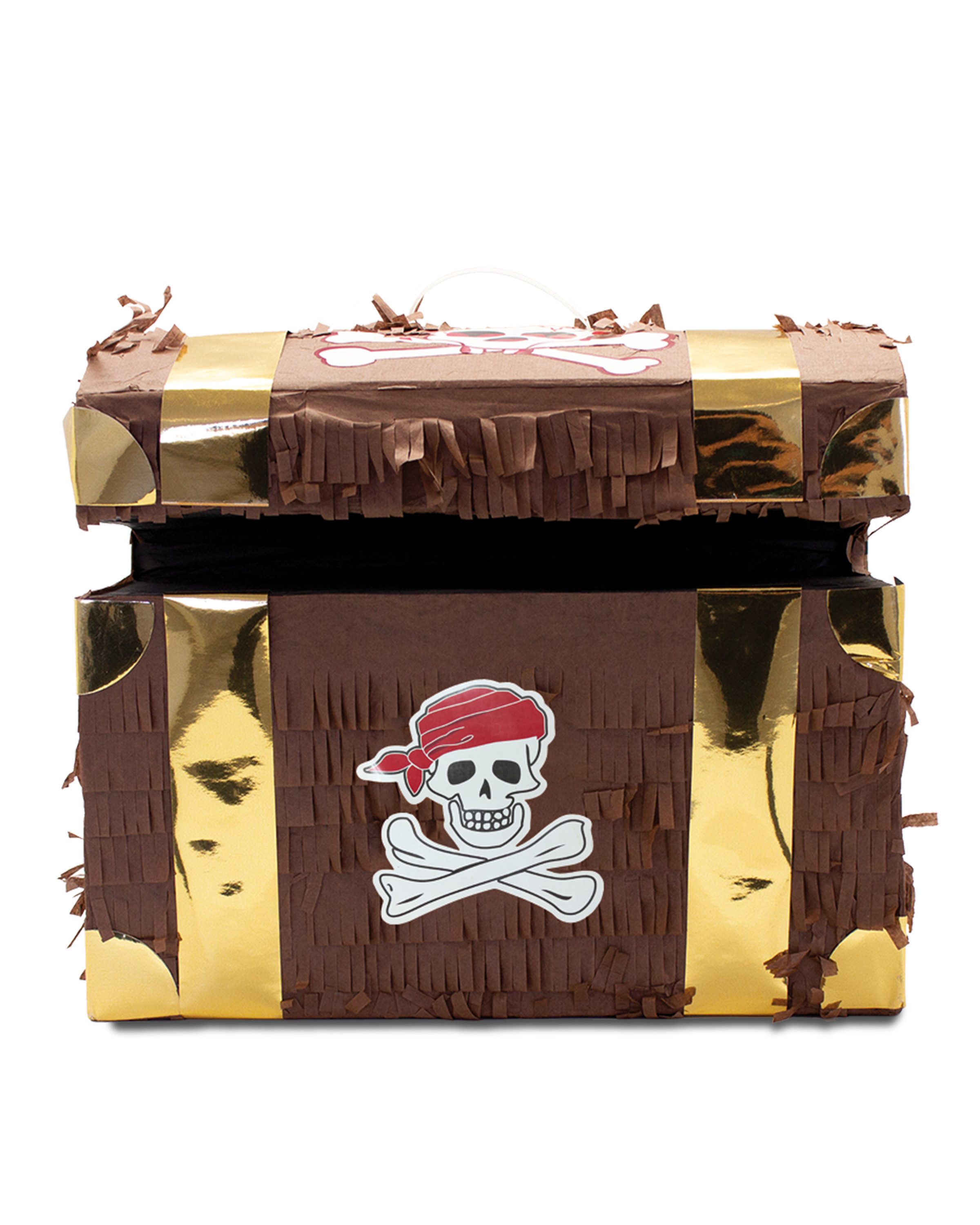 Party Factory Pinata Pinata Schatztruhe für Piraten Partys, geräumig & stabil