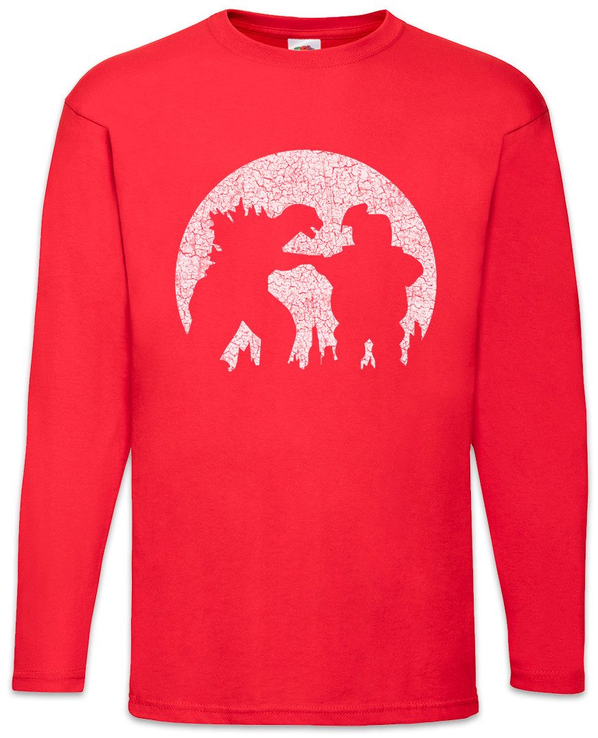 Langarmshirt Marshzilla II Langarm T-Shirt Godzilla Ghost Geek Nerd Marshmallow