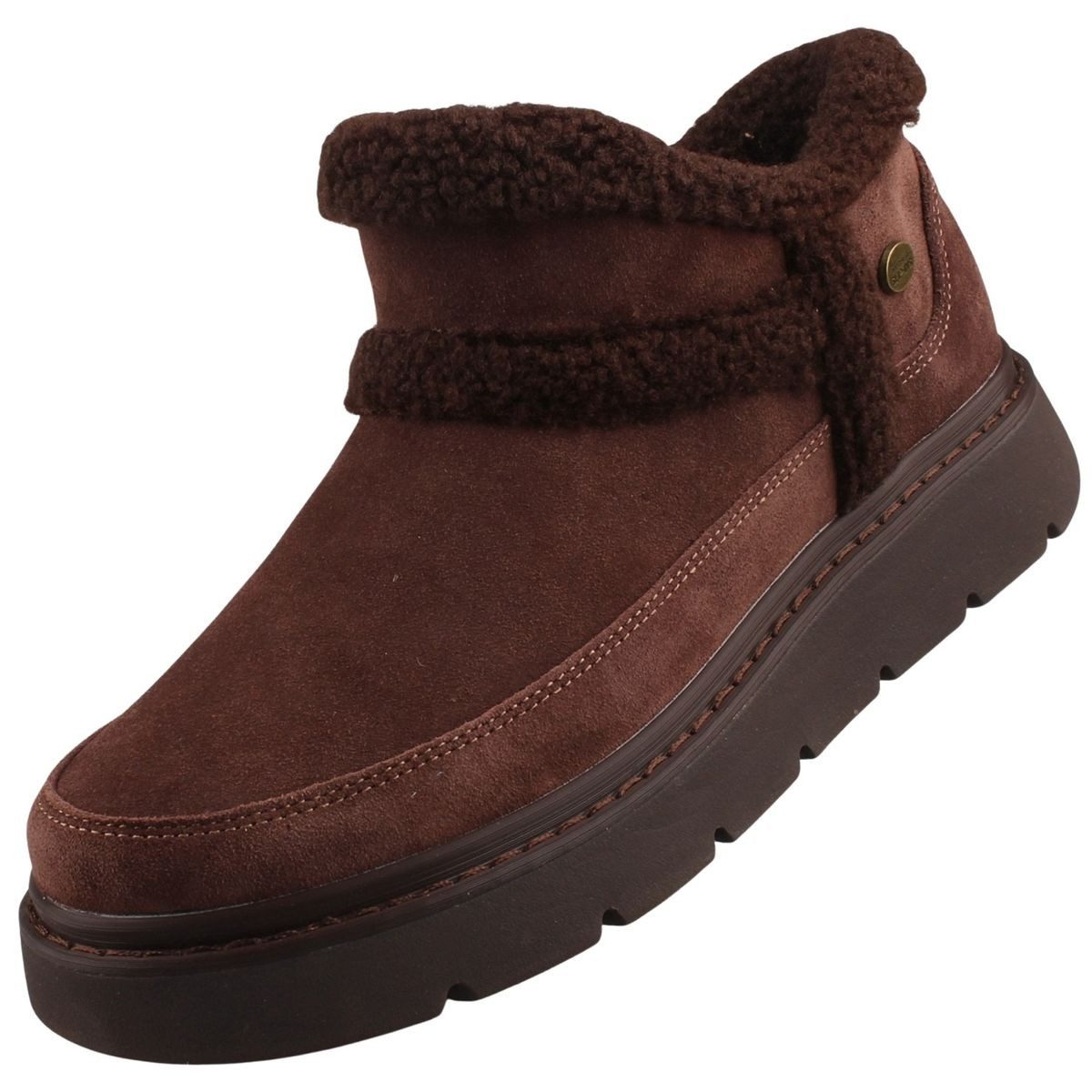 Skechers 114895-CHOC Stiefelette Winter-Schuh mit bequemem Slip-in-Einstieg