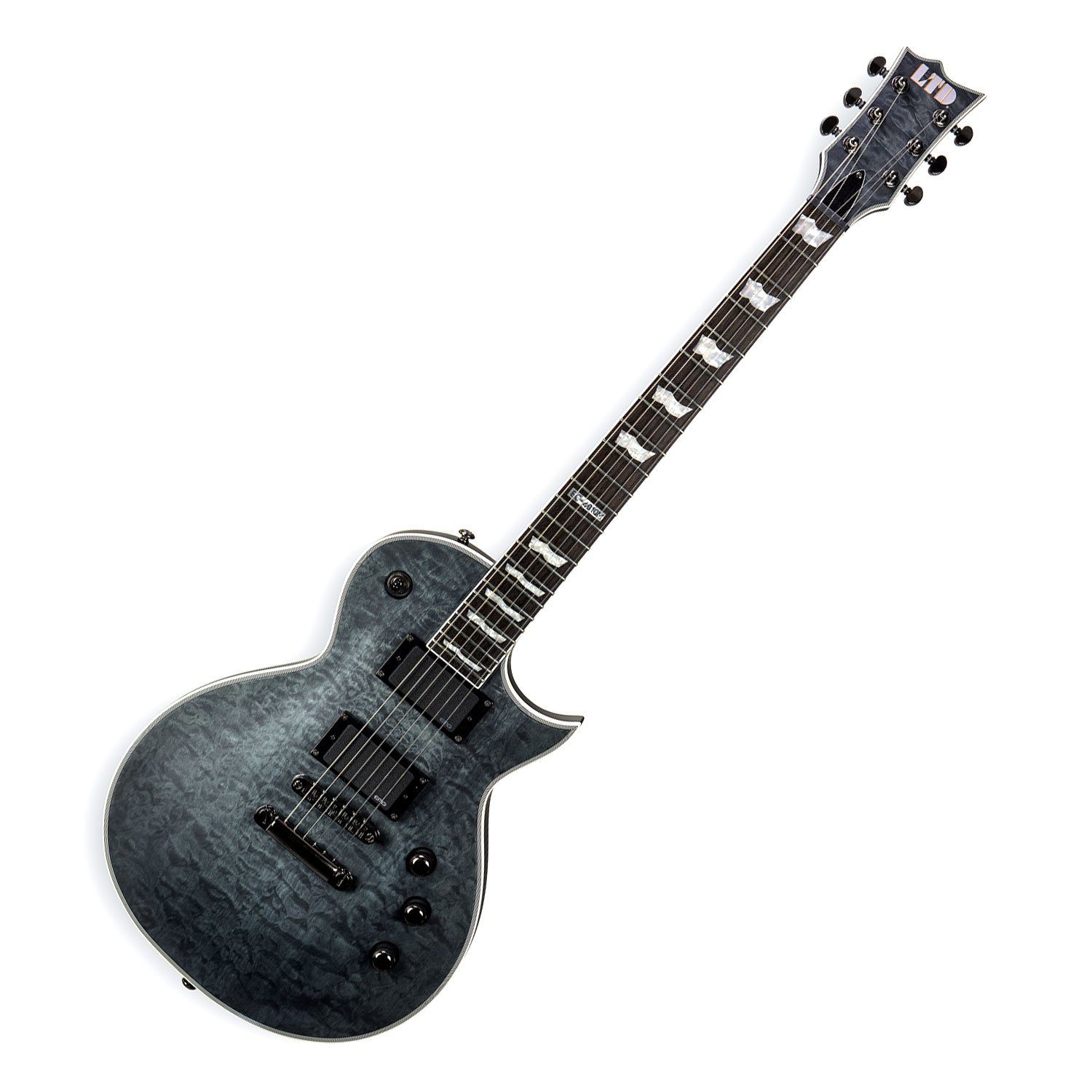 E-Gitarre ESP LTD EC-401 QM STBLKS E-Gitarre See Thru Black