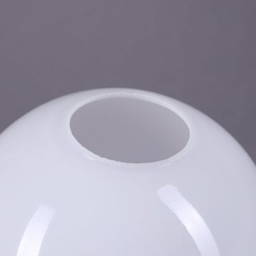 Home4Living Lampenschirm Lampenglas rund 120mm Kugelglas Weiß Ersatzglas Leuchtenglas, Kugelform