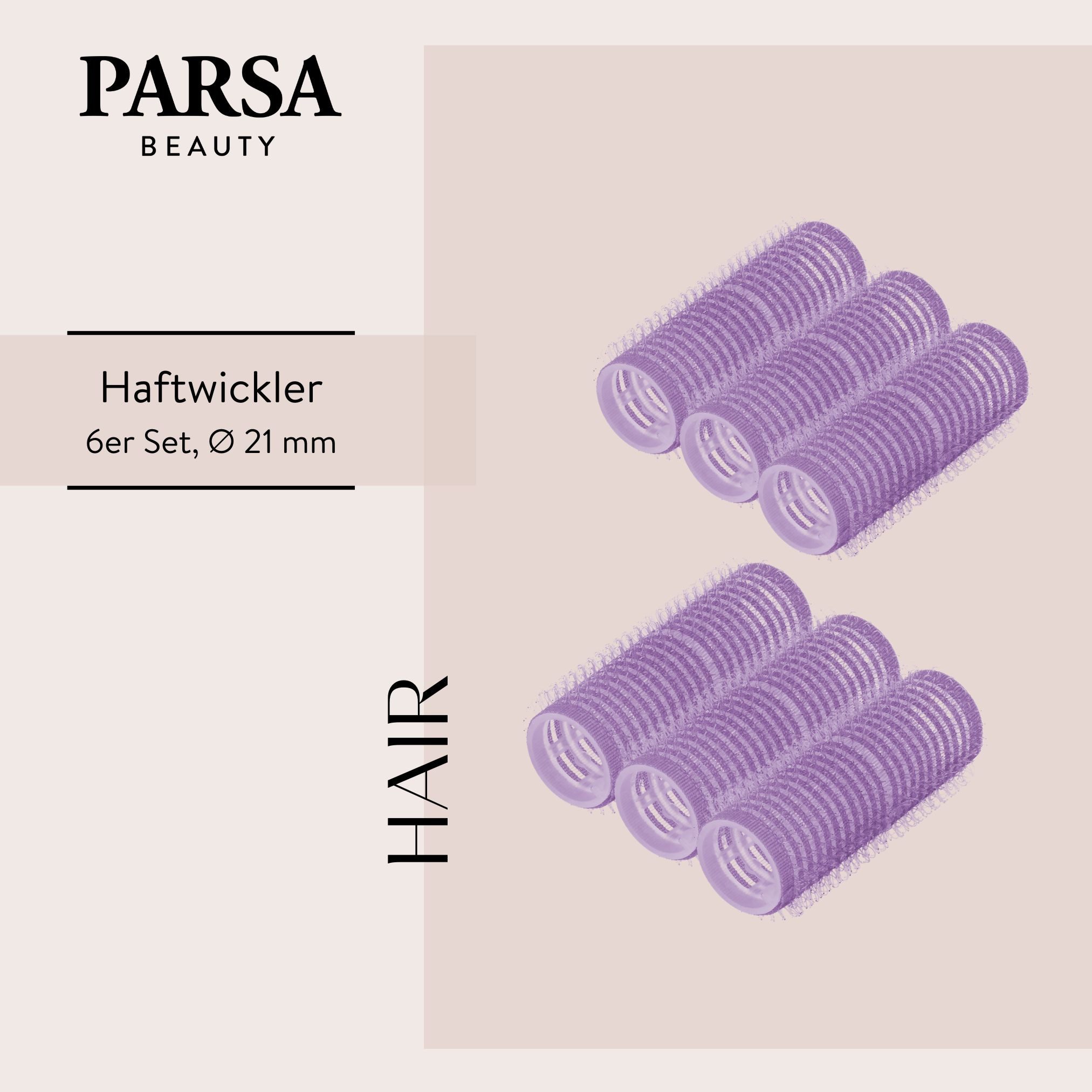 PARSA Beauty Lockenwickler PARSA Beauty ESSENTIAL Super Haftwickler Durchmesser 21mm Locken