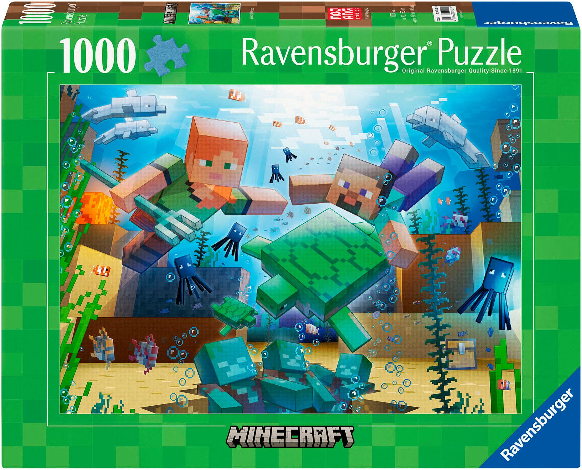Ravensburger Puzzle Minecraft Mosaic, 1000 Puzzleteile, Made in Germany günstig online kaufen