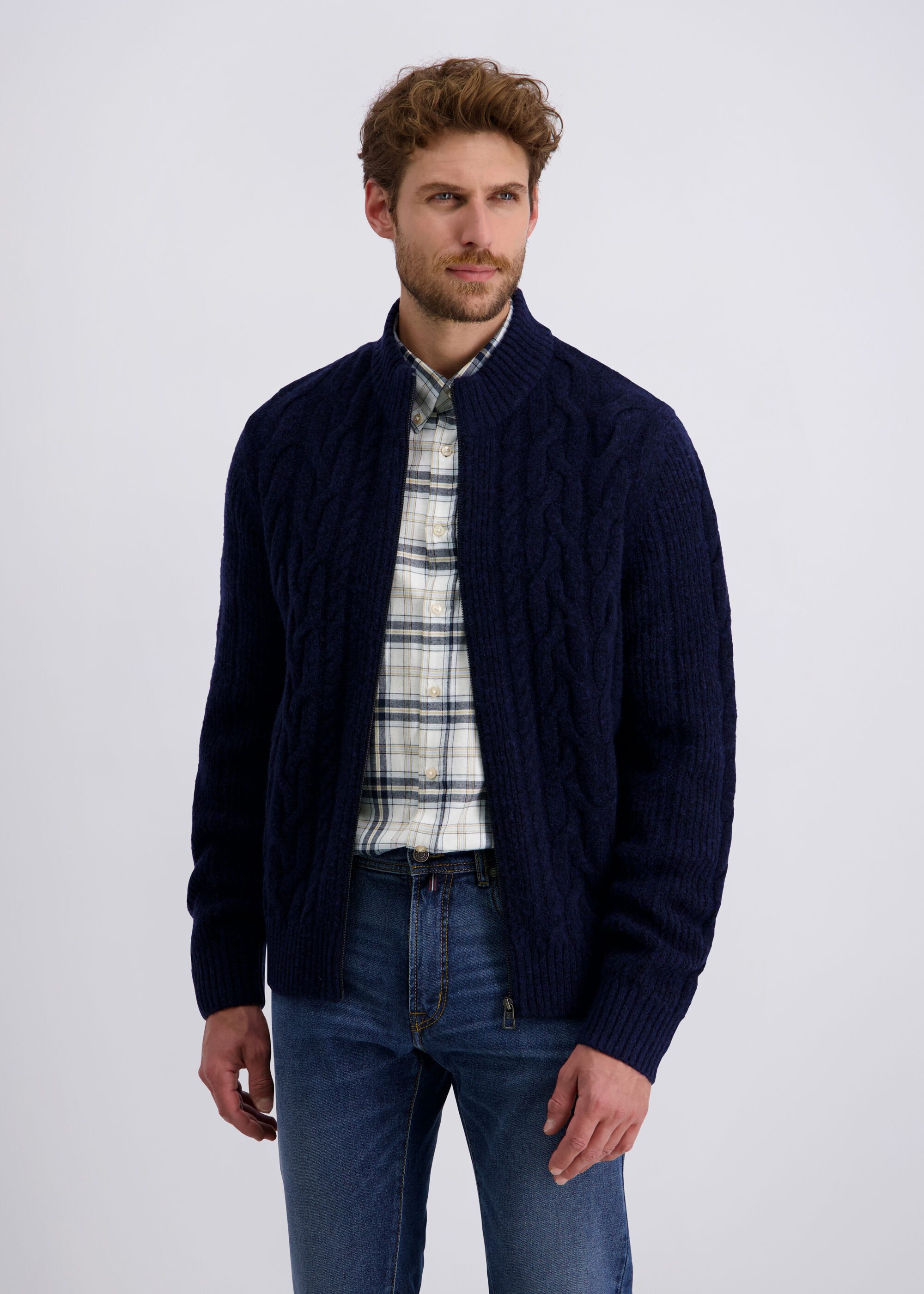 Pierre Cardin Strickjacke mit Reißverschluss