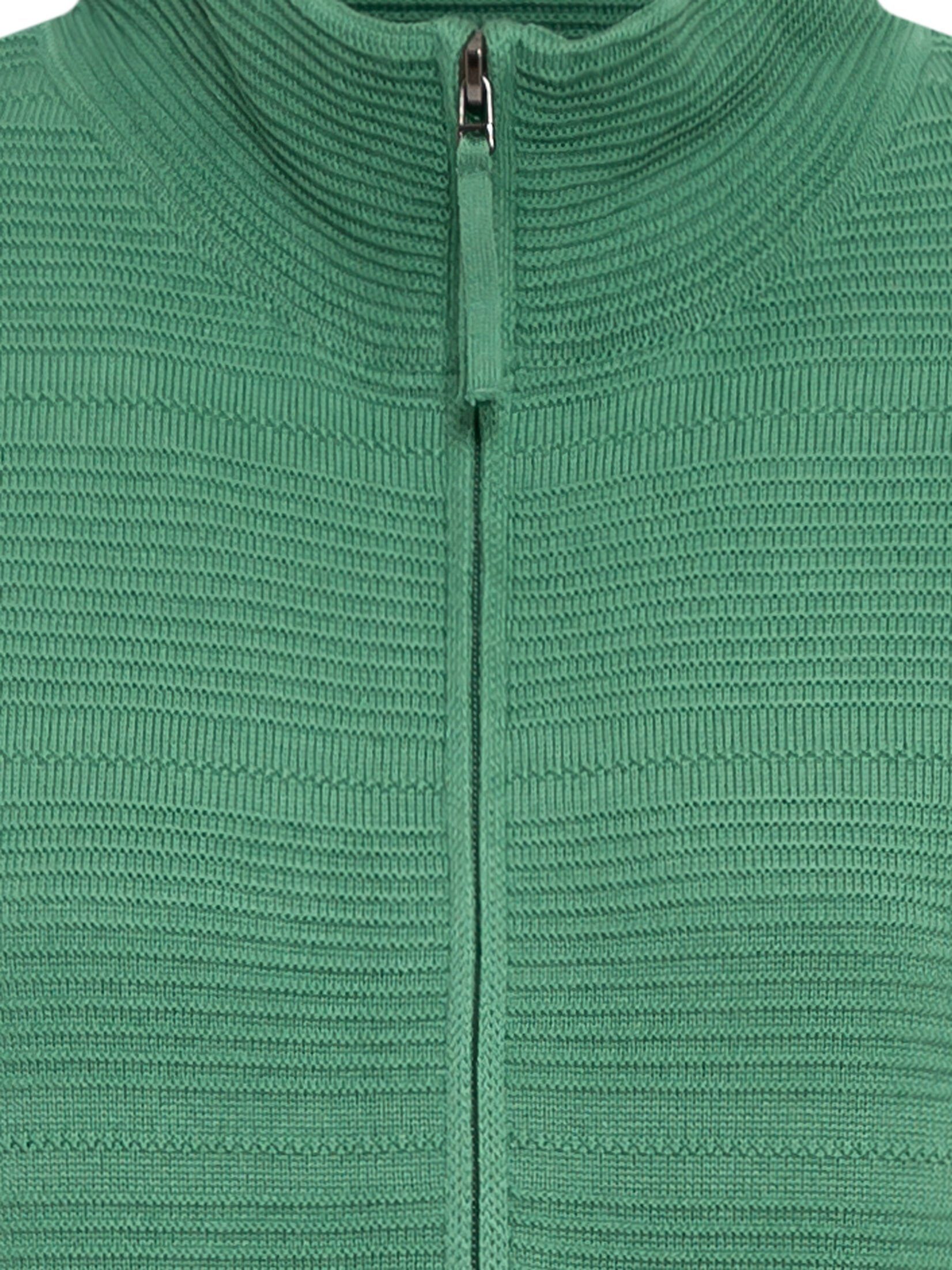 Olsen mit Reißverschluss und Green unifarbenen Laurel Design Cardigan Eva im