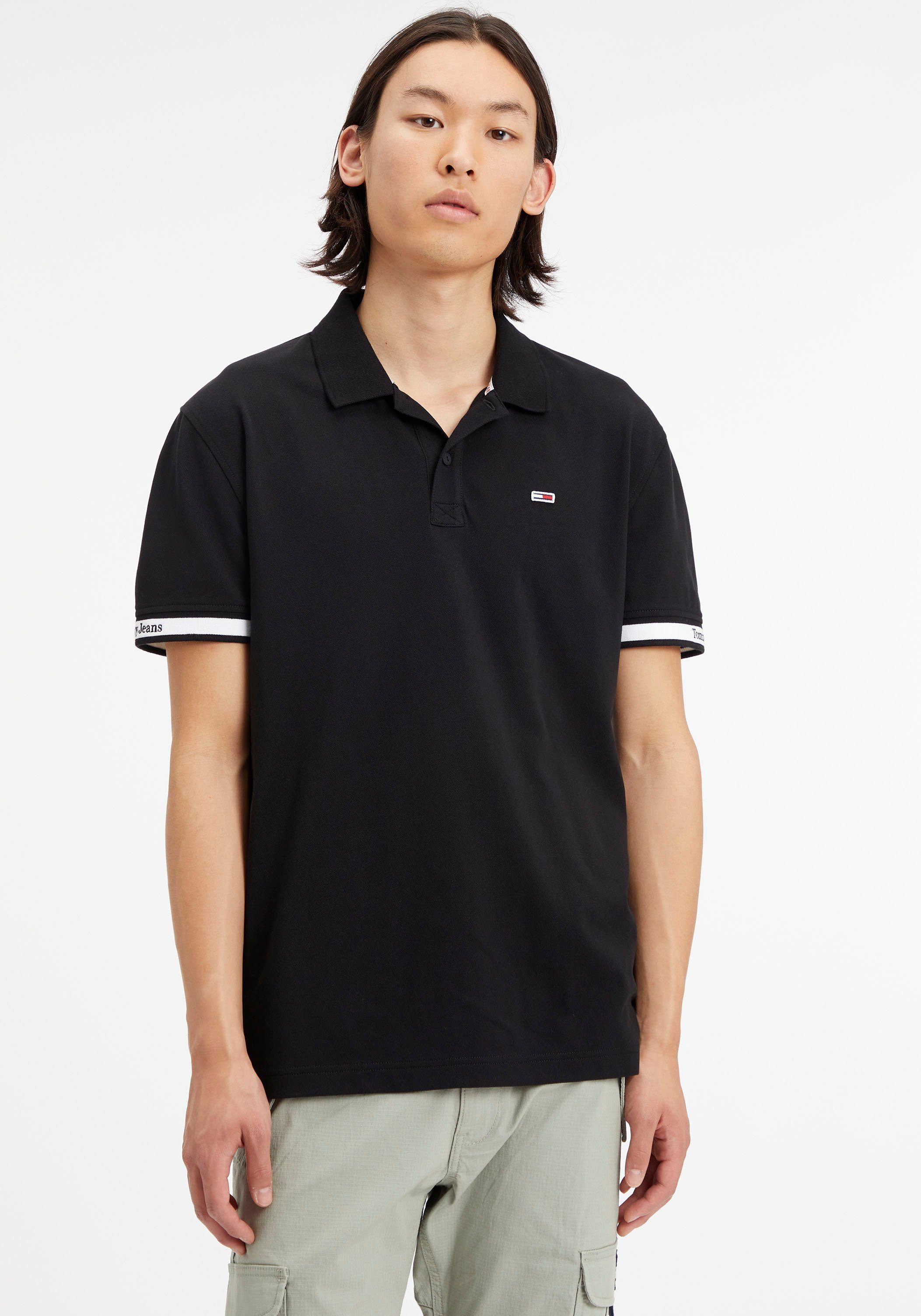 Tommy Jeans Poloshirt TJM CLSC ESSENTIAL POLO mit Logostickerei