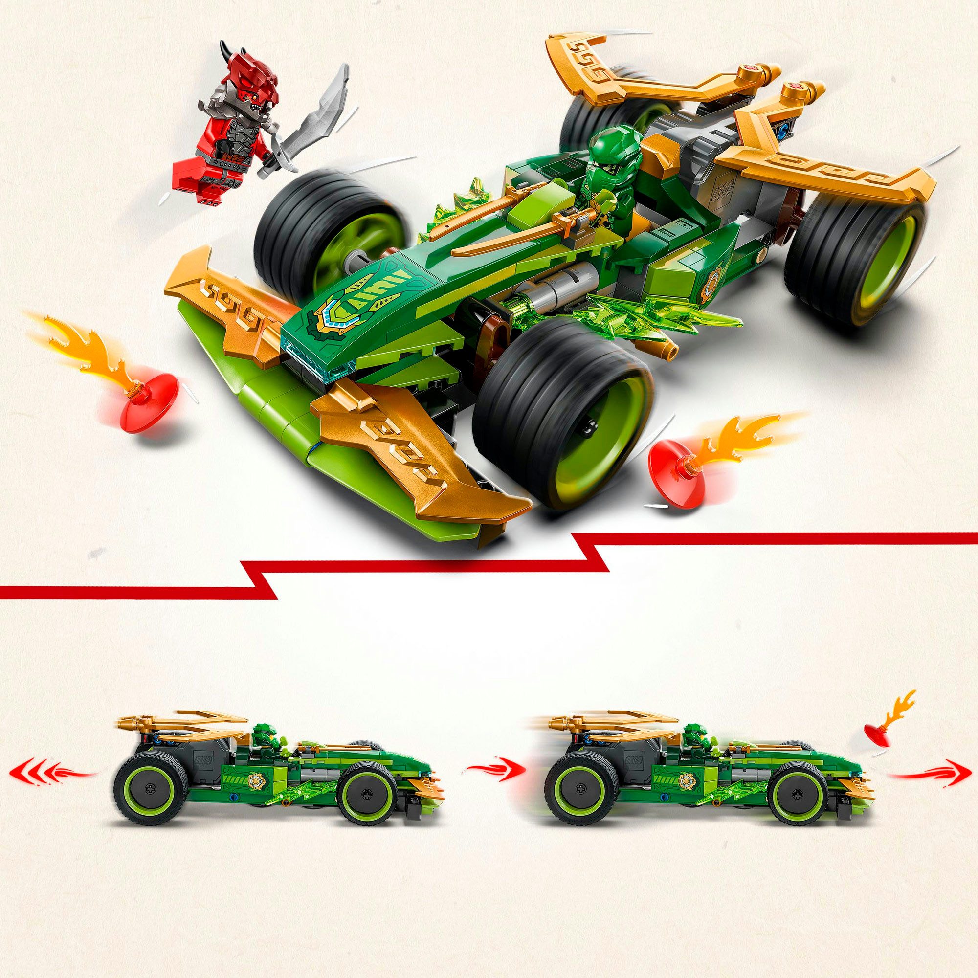 LEGO® Lloyds Actionflitzer (71828), LEGO Ninjago Konstruktionsspielsteine, (181 St), Made in Europe – Bild 4 von 5