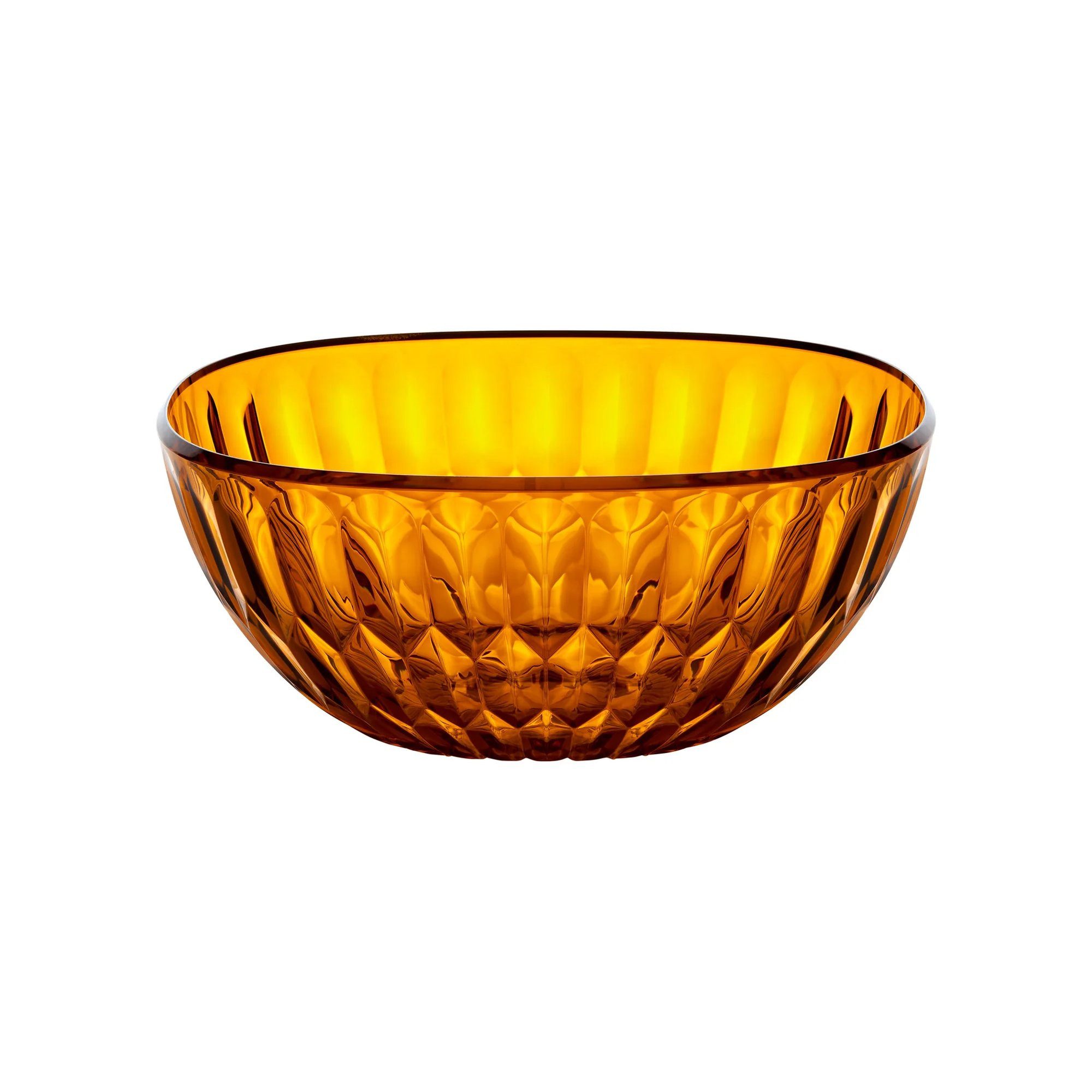 guzzini Schale Guzzini Schüssel Vanity 30cm Caramel 6,28L, Bio-based Acrylic Crystal, Stapelbar und recycelbar